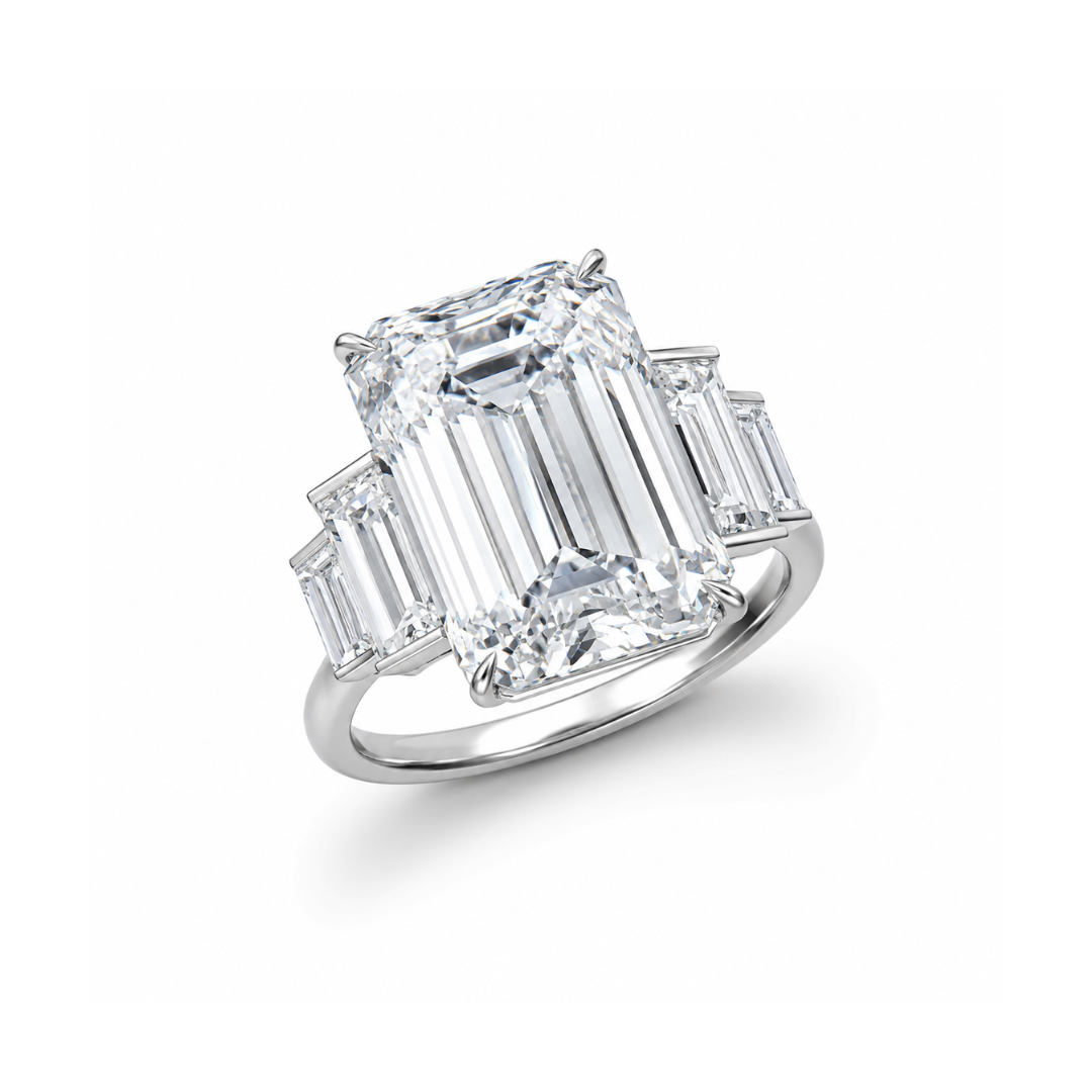 emerald cut engagement rings, three stone ring, emerald cut ring, solitaire rings, gold rings, emerald cut engagement ring, gold rings for women, 14k gold rings, white gold rings, lab grown diamond rings, diamond rings for women, diamond rings, valentines gift for her, birthday gift for her, moissanite rings