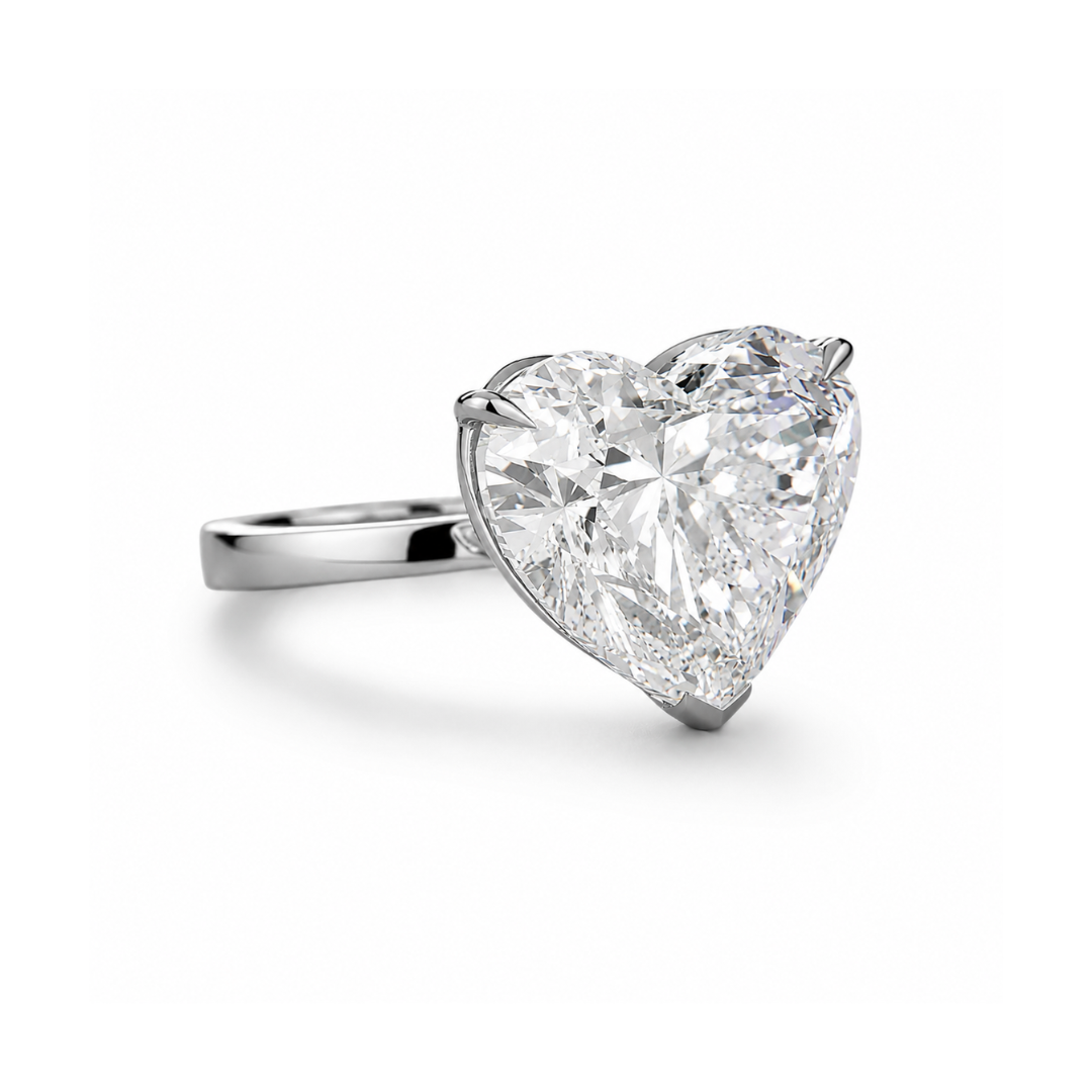 solitaire rings, gold rings, heart cut engagement ring, gold rings for women, 14k gold rings, white gold rings, lab grown diamond rings, diamond rings for women, diamond rings, valentines gift for her, birthday gift for her, moissanite rings