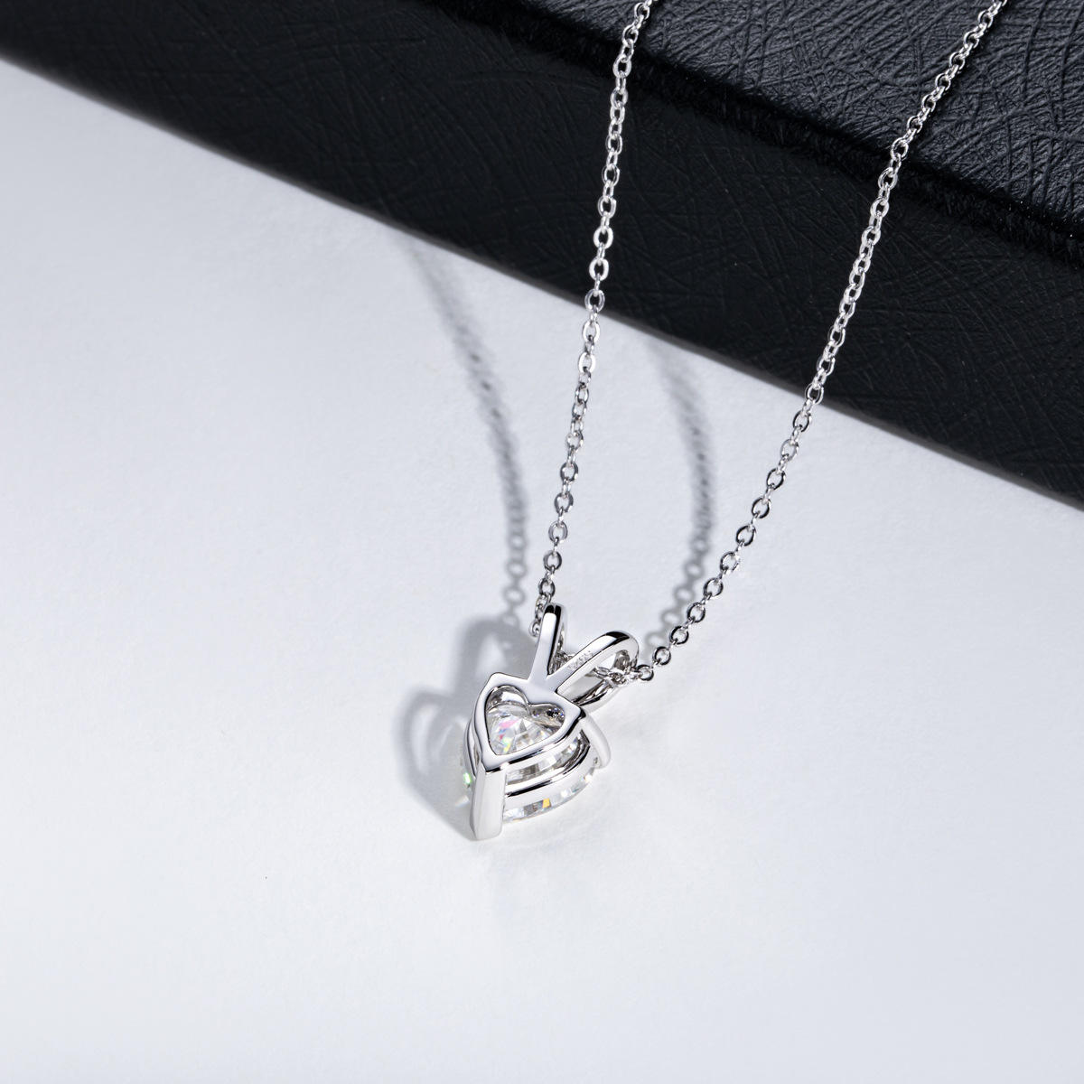 heart cut moissanite pendant, solitaire pendant necklace, gold pendant necklace, silver pendant necklace, diamond pendant, custom moissanite pendant, gold necklace, gold necklace women, white gold necklace, 14k gold necklace, valentines gift for her, birthday gift for her, 925 silver necklace