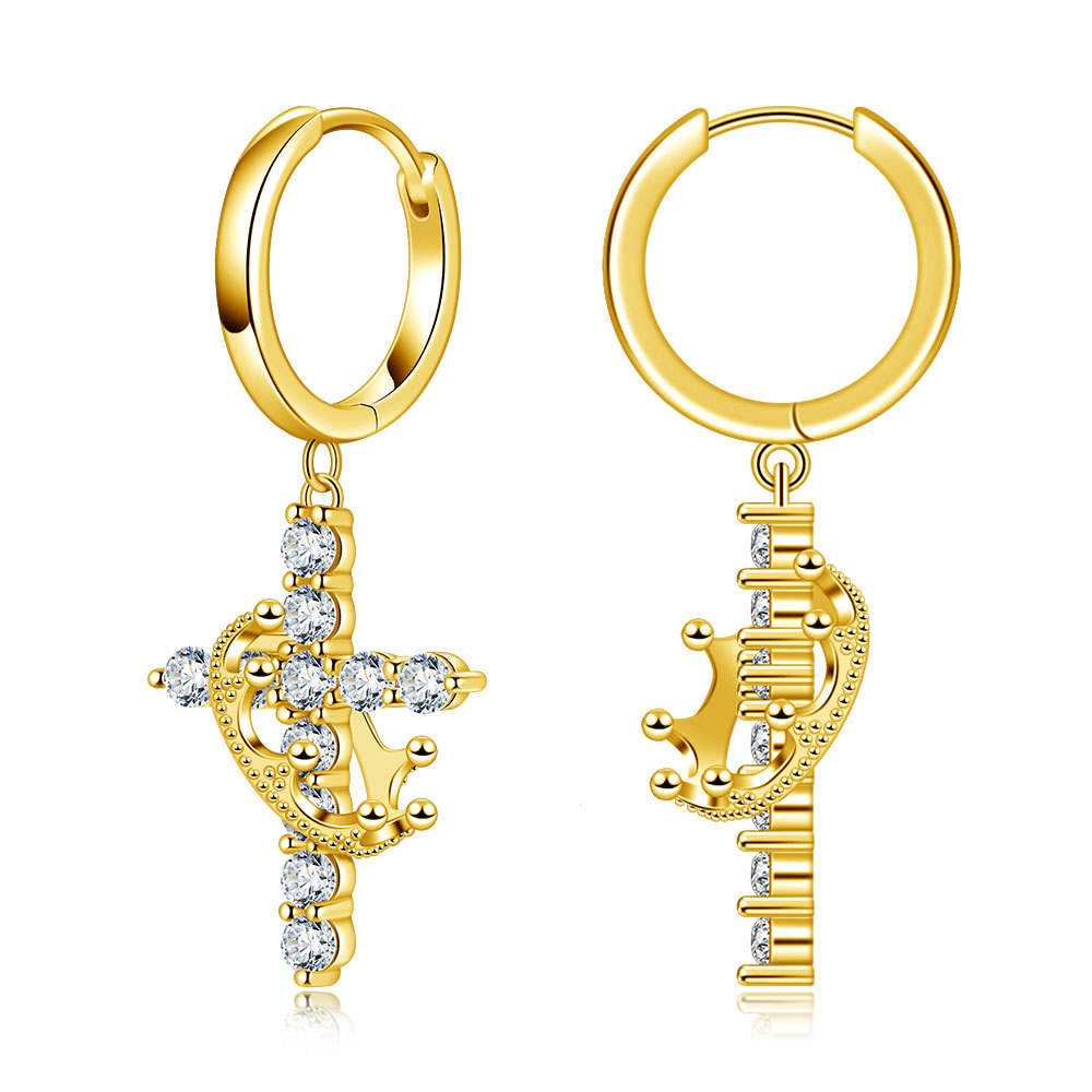 earrings, huggie earrings, cross earrings, diamond earrings, gold earrings, hoop earrings, gold huggie earrings, drop earrings, diamond drop earrings, gold drop earrings, silver drop earrings, lab grown diamond earrings, real diamond earrings, lab created diamond earrings, valentines gift for her, birthday gift for her