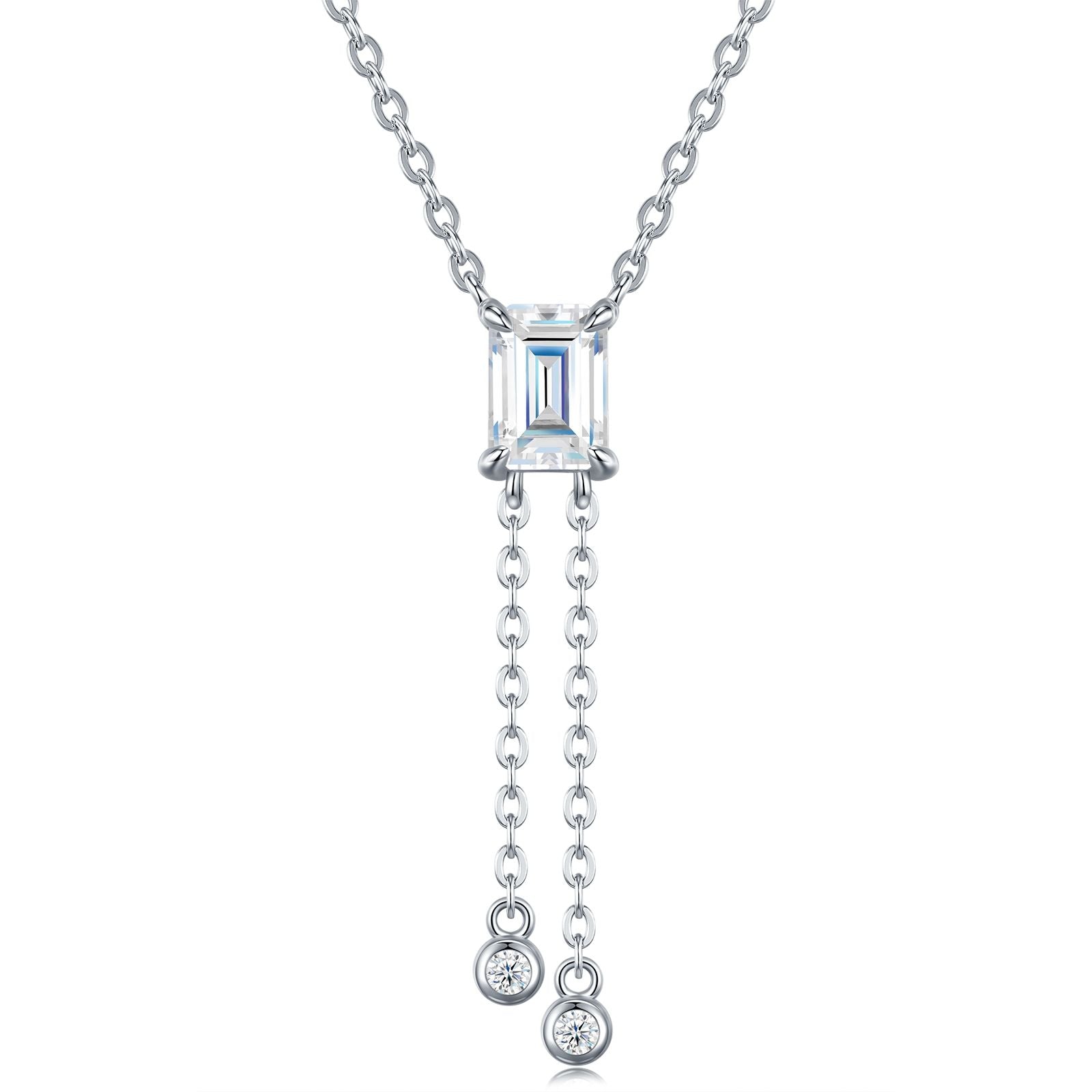 drop necklace, moissanite pendant, pendant necklace, gold pendant necklace, silver pendant necklace, diamond pendant, custom moissanite pendant, gold necklace, gold necklace women, white gold necklace, 14k gold necklace, valentines gift for her, birthday gift for her