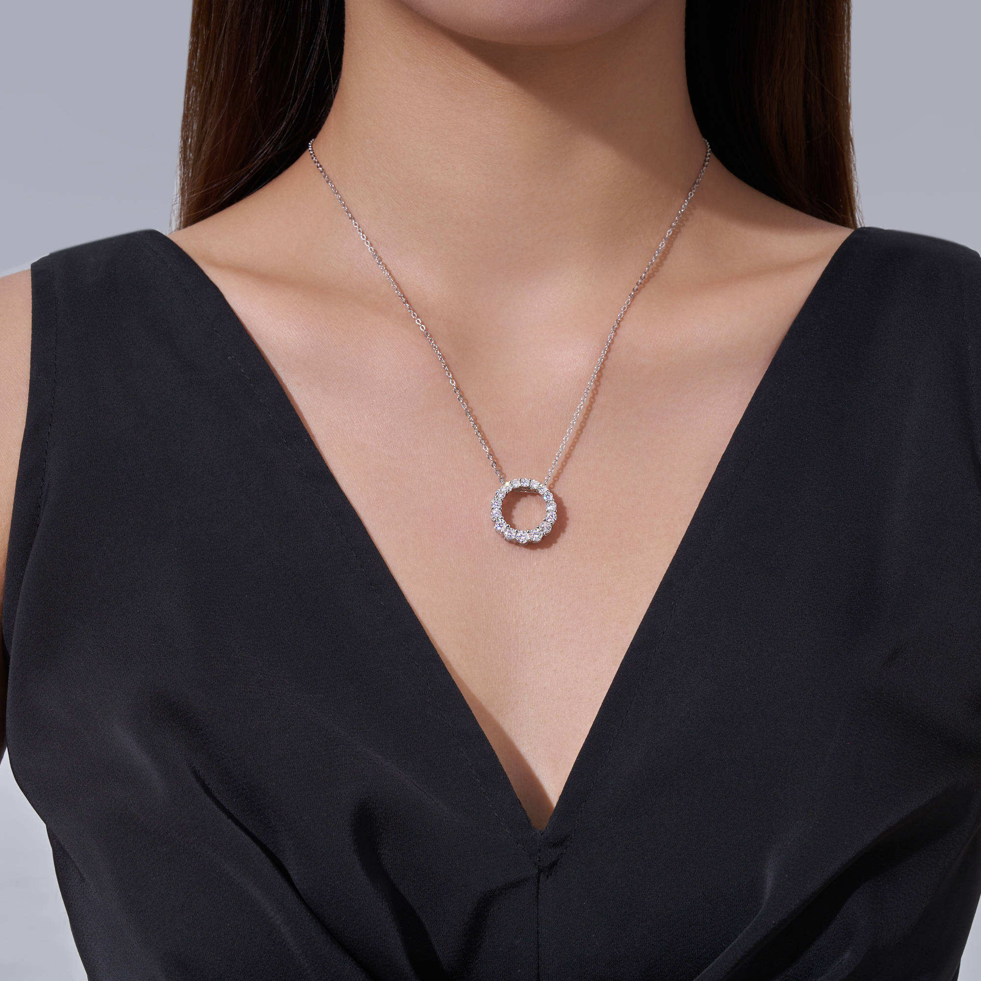moissanite pendant, pendant necklace, gold pendant necklace, silver pendant necklace, diamond pendant, custom moissanite pendant, gold necklace, gold necklace women, white gold necklace, 14k gold necklace, valentines gift for her, birthday gift for her