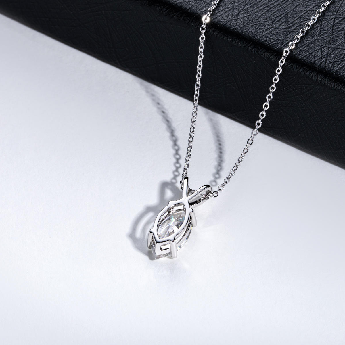 marquise cut moissanite pendant, solitaire pendant necklace, gold pendant necklace, silver pendant necklace, diamond pendant, custom moissanite pendant, gold necklace, gold necklace women, white gold necklace, 14k gold necklace, valentines gift for her, birthday gift for her, 925 silver necklace