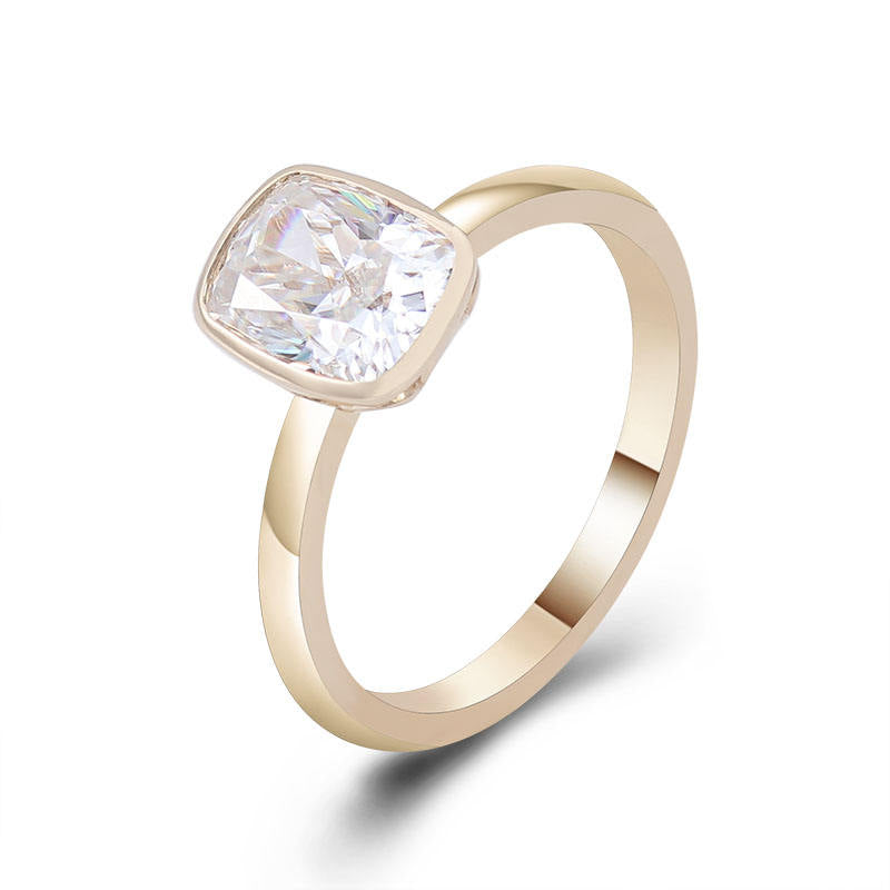 solitaire rings, gold rings, cushion cut engagement ring, gold rings for women, 14k gold rings, white gold rings, lab grown diamond rings, diamond rings for women, diamond rings, valentines gift for her, birthday gift for her, moissanite rings
