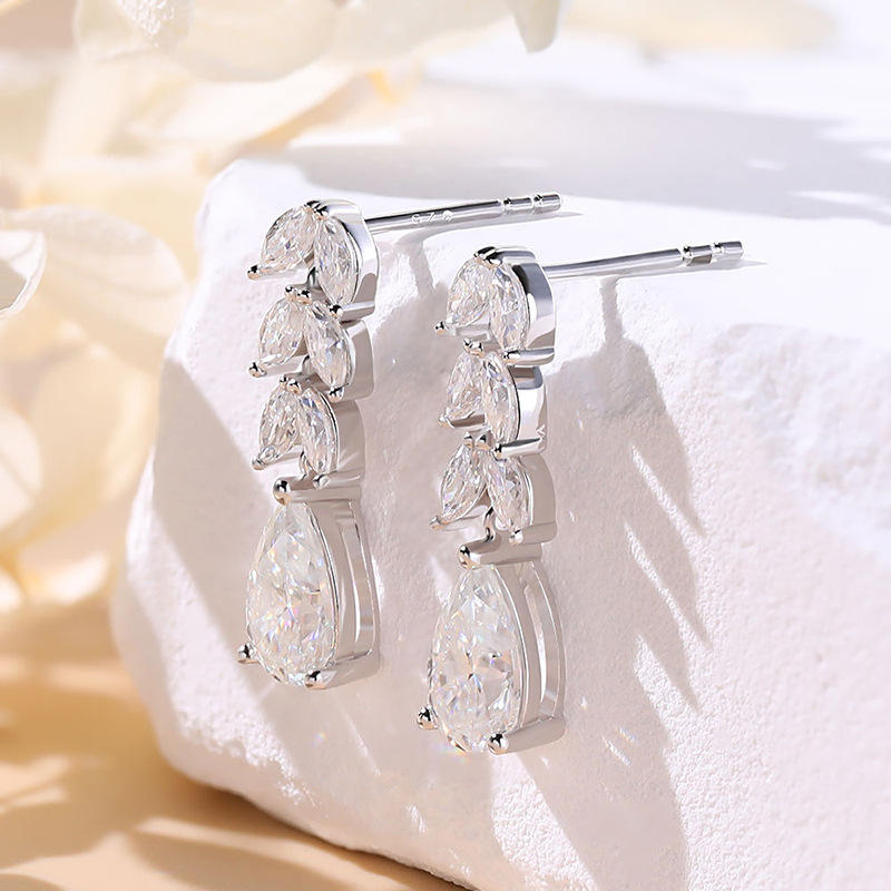 dangle earrings, gold dangle earrings, silver dangle earrings, drop earrings, diamond drop earrings, gold drop earrings, silver drop earrings, diamond earrings, diamond earrings for women, lab grown diamond earrings, real diamond earrings, lab created diamond earrings, valentines gift for her, birthday gift for her