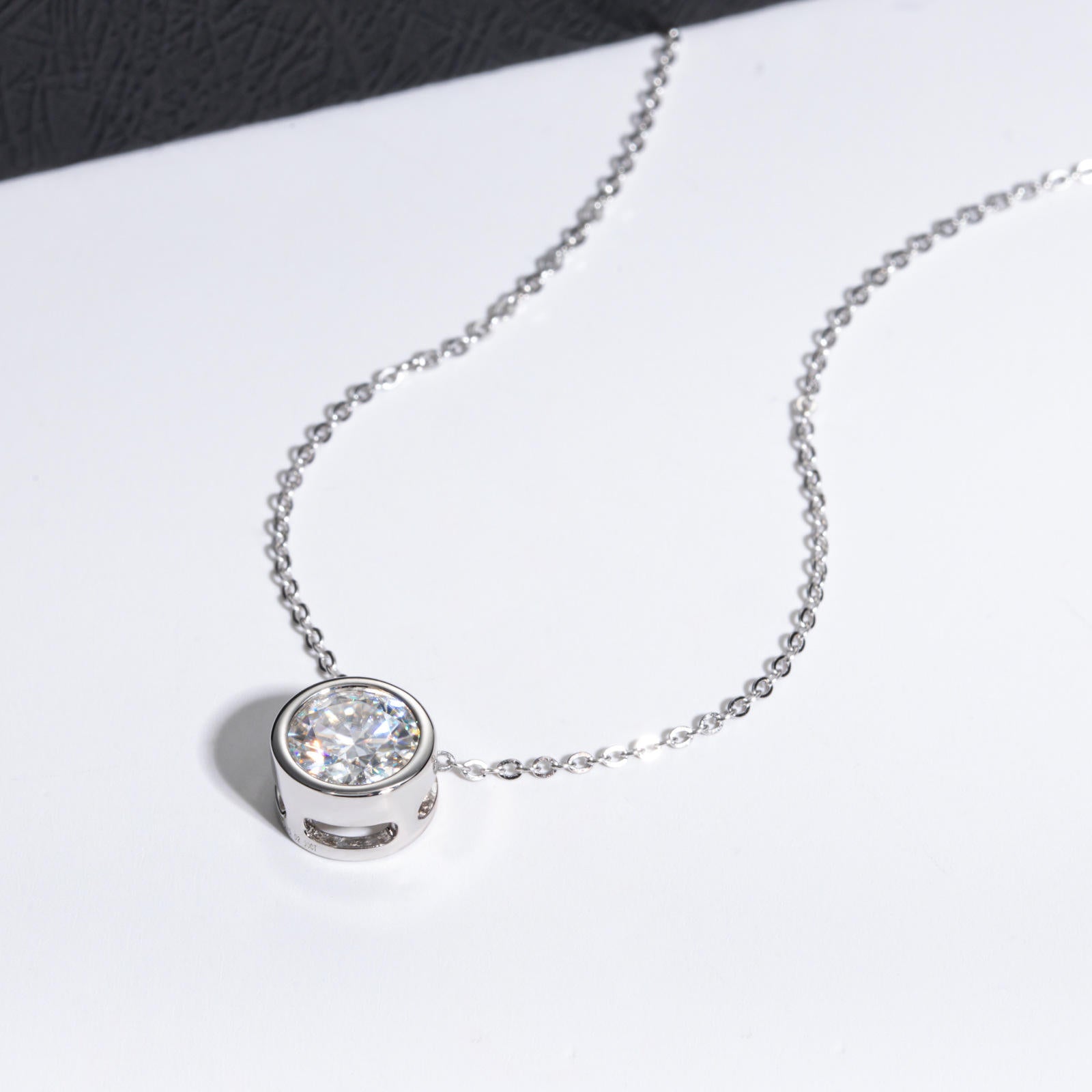 moissanite pendant, pendant necklace, gold pendant necklace, silver pendant necklace, diamond pendant, custom moissanite pendant, gold necklace, gold necklace women, white gold necklace, 14k gold necklace, valentines gift for her, birthday gift for her