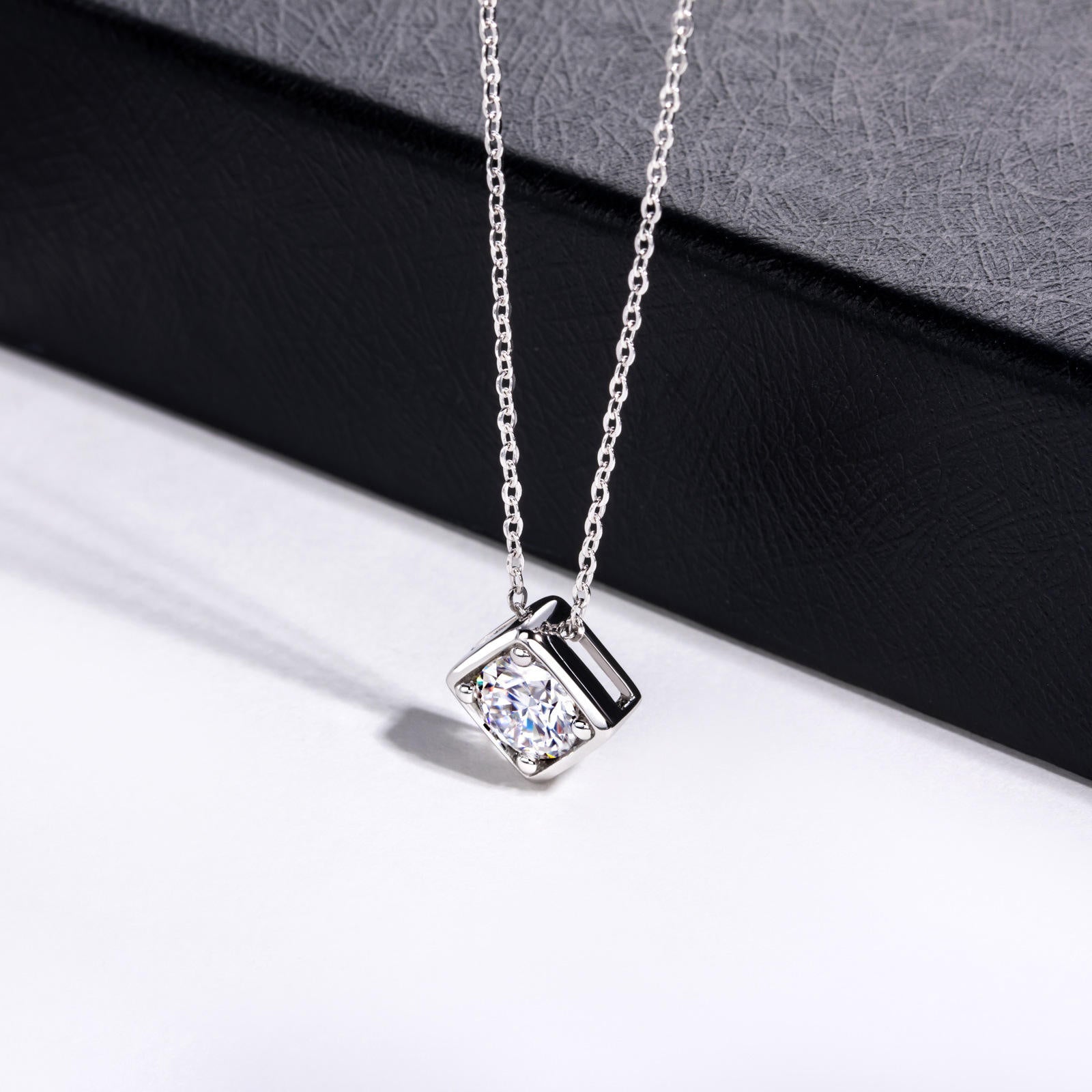 moissanite pendant, pendant necklace, gold pendant necklace, silver pendant necklace, diamond pendant, custom moissanite pendant, gold necklace, gold necklace women, white gold necklace, 14k gold necklace, valentines gift for her, birthday gift for her