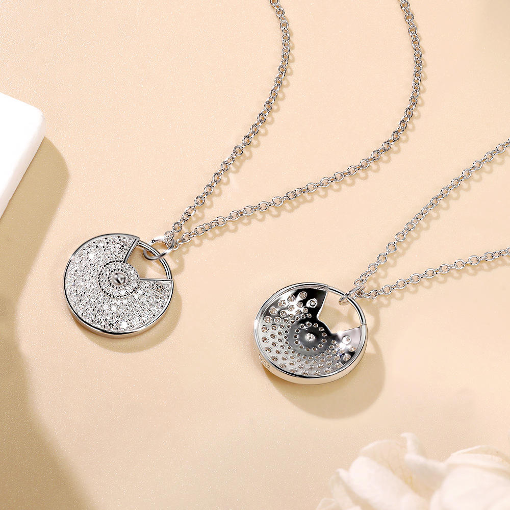moissanite pendant, pendant necklace, gold pendant necklace, silver pendant necklace, diamond pendant, custom moissanite pendant, gold necklace, gold necklace women, white gold necklace, 14k gold necklace, valentines gift for her, birthday gift for her