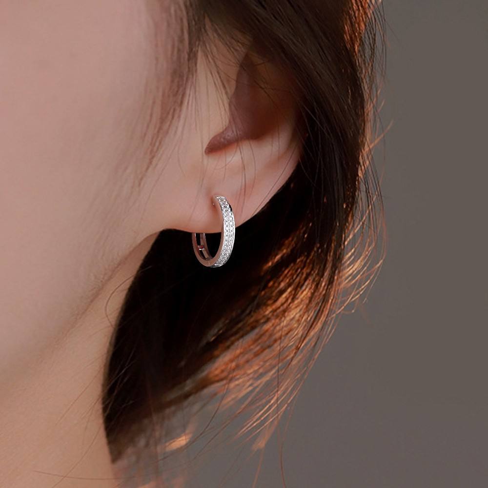 earrings, huggie earrings, diamond earrings, gold earrings, hoop earrings, gold huggie earrings, lab grown diamond earrings, real diamond earrings, lab created diamond earrings, valentines gift for her, birthday gift for her