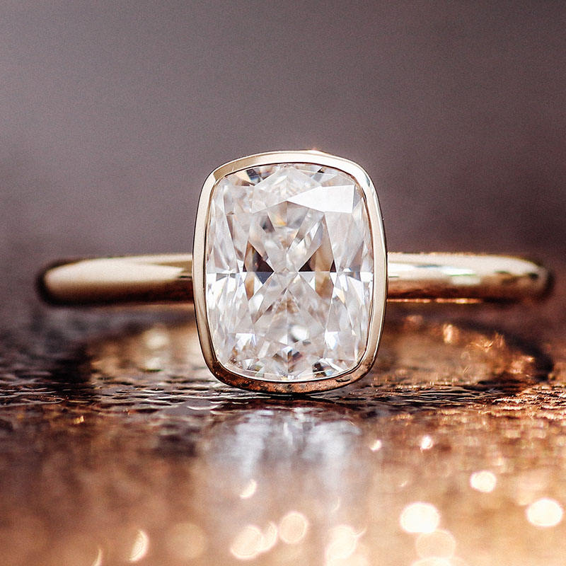solitaire rings, gold rings, cushion cut engagement ring, gold rings for women, 14k gold rings, white gold rings, lab grown diamond rings, diamond rings for women, diamond rings, valentines gift for her, birthday gift for her, moissanite rings