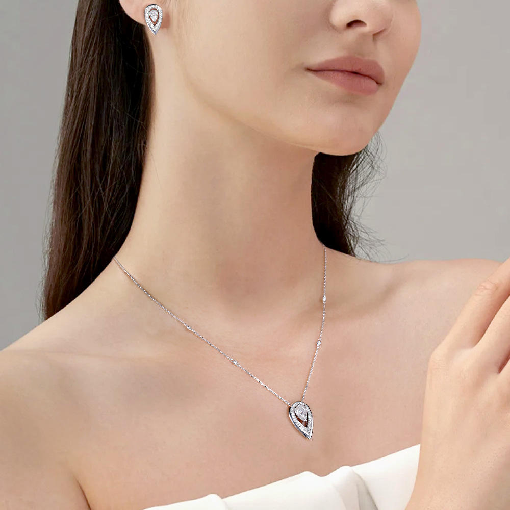 moissanite pendant, pendant necklace, gold pendant necklace, silver pendant necklace, diamond pendant, custom moissanite pendant, gold necklace, gold necklace women, white gold necklace, 14k gold necklace, valentines gift for her, birthday gift for her