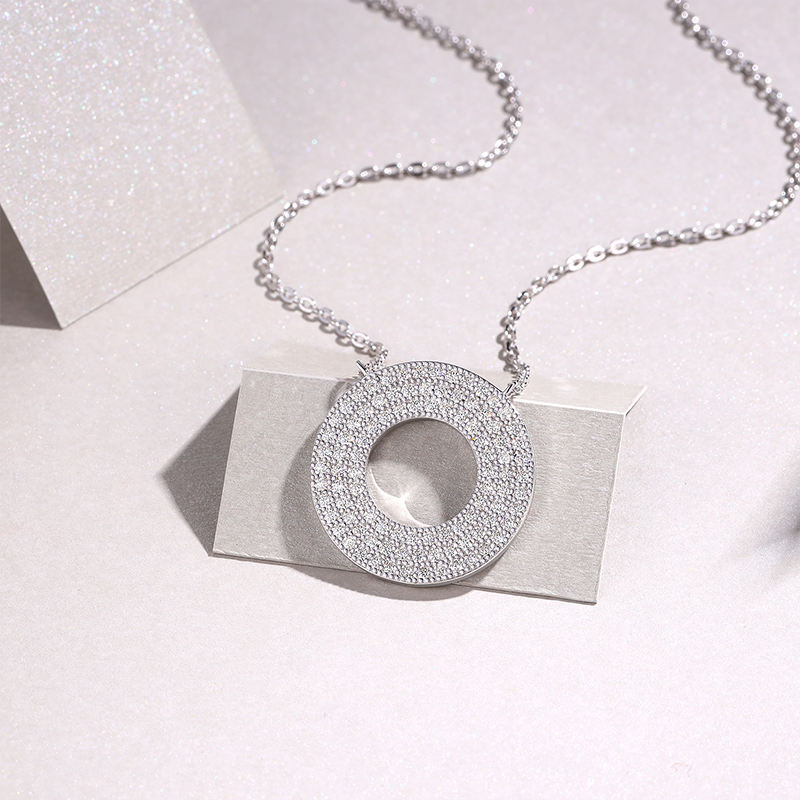 moissanite pendant, pendant necklace, gold pendant necklace, silver pendant necklace, diamond pendant, custom moissanite pendant, gold necklace, gold necklace women, white gold necklace, 14k gold necklace, valentines gift for her, birthday gift for her
