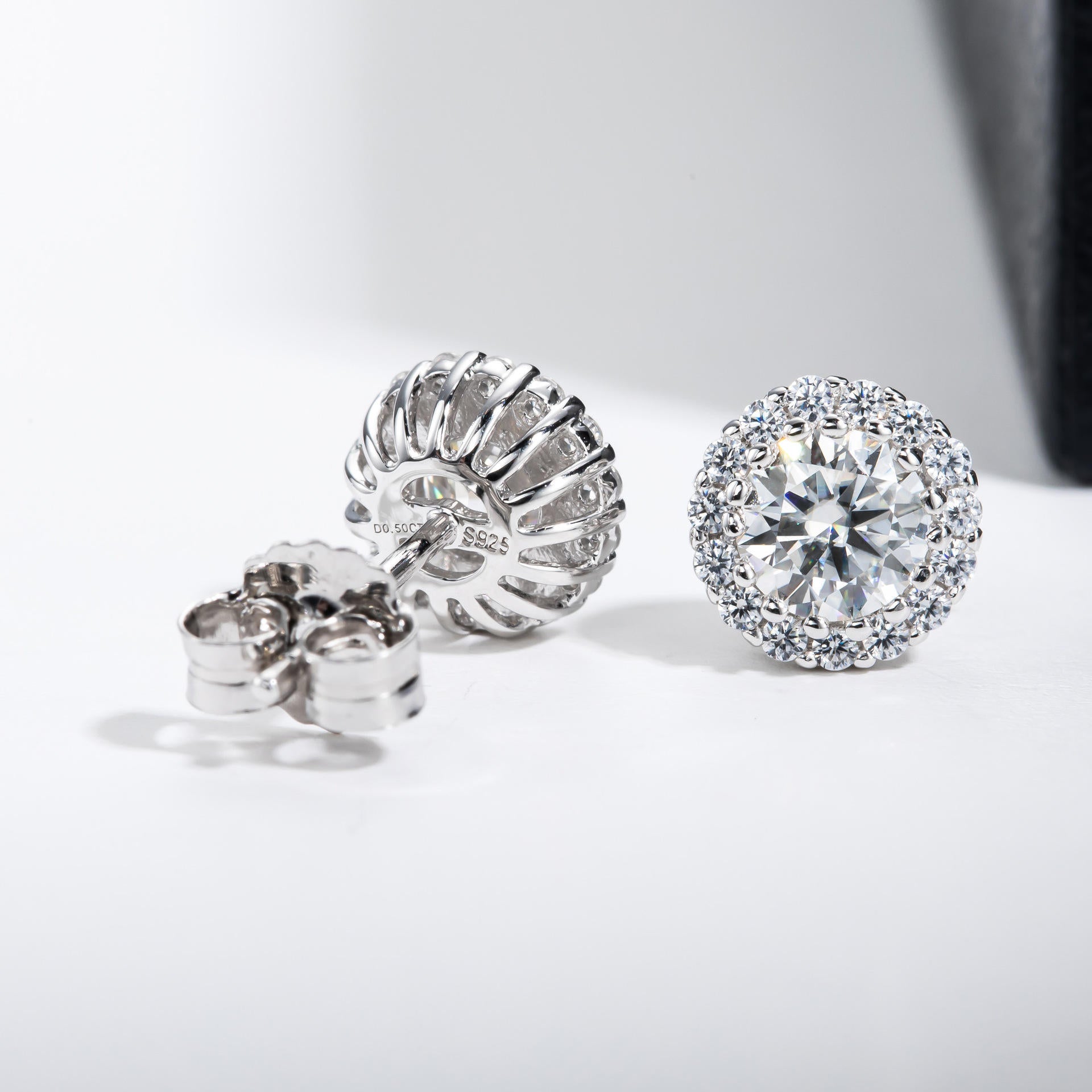 studs, diamond earrings, gold earrings, earrings for women, stud earrings, diamond stud earrings, van cleef earrings, dior earrings, moissanite earrings, silver earrings, sterling silver earrings, silver earrings for women, gift for her, valentines gift for her, birthday gift for her, solitaire studs, moiss