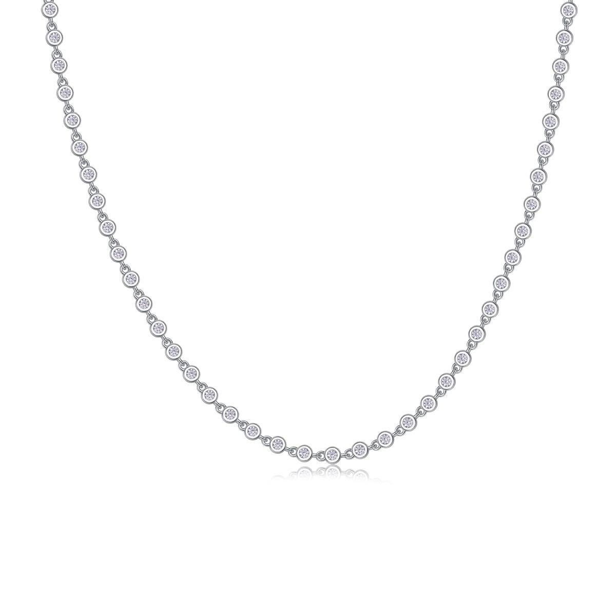 diamond station necklace, station necklace, tennis necklace, diamond tennis necklace, tennis necklace diamond, lab grown tennis necklace, tennis necklace womens, lab grown diamond tennis necklace, moissanite tennis necklace, lab diamond tennis necklace, old necklace, gold necklace women, white gold necklace, 14k gold necklace, valentines gift for her, birthday gift for her