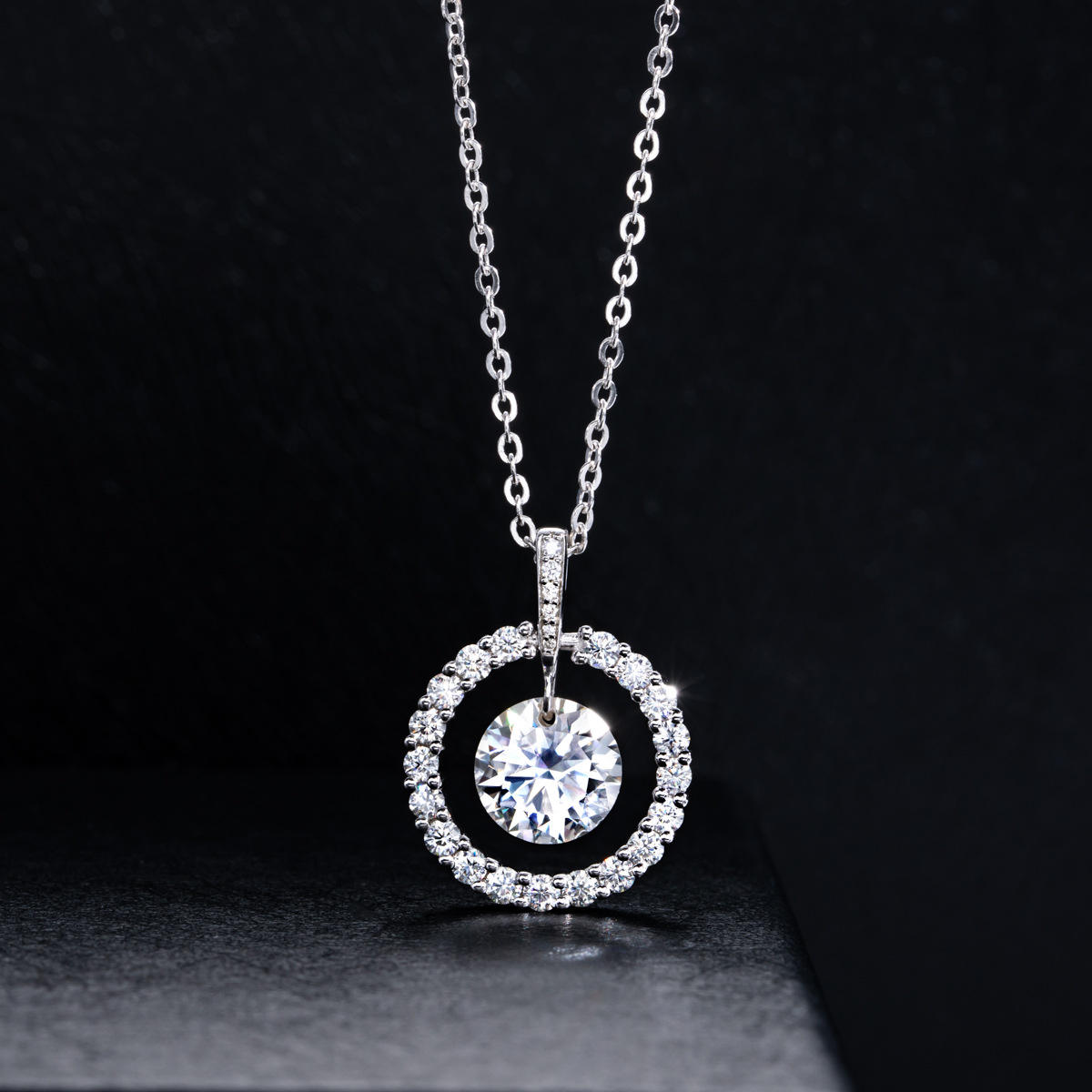 moissanite pendant, pendant necklace, gold pendant necklace, silver pendant necklace, diamond pendant, custom moissanite pendant, gold necklace, gold necklace women, white gold necklace, 14k gold necklace, valentines gift for her, birthday gift for her