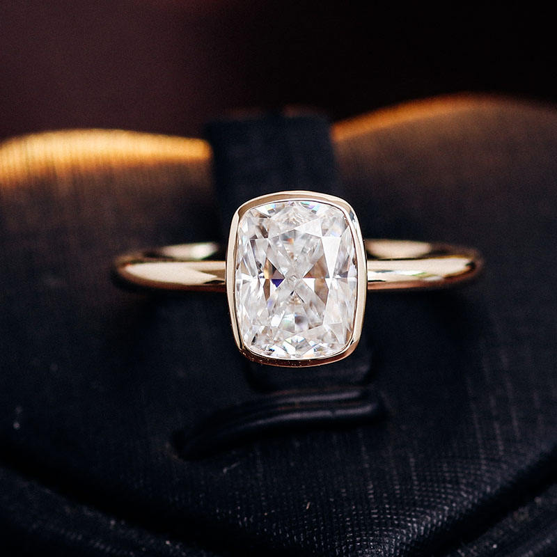 solitaire rings, gold rings, cushion cut engagement ring, gold rings for women, 14k gold rings, white gold rings, lab grown diamond rings, diamond rings for women, diamond rings, valentines gift for her, birthday gift for her, moissanite rings