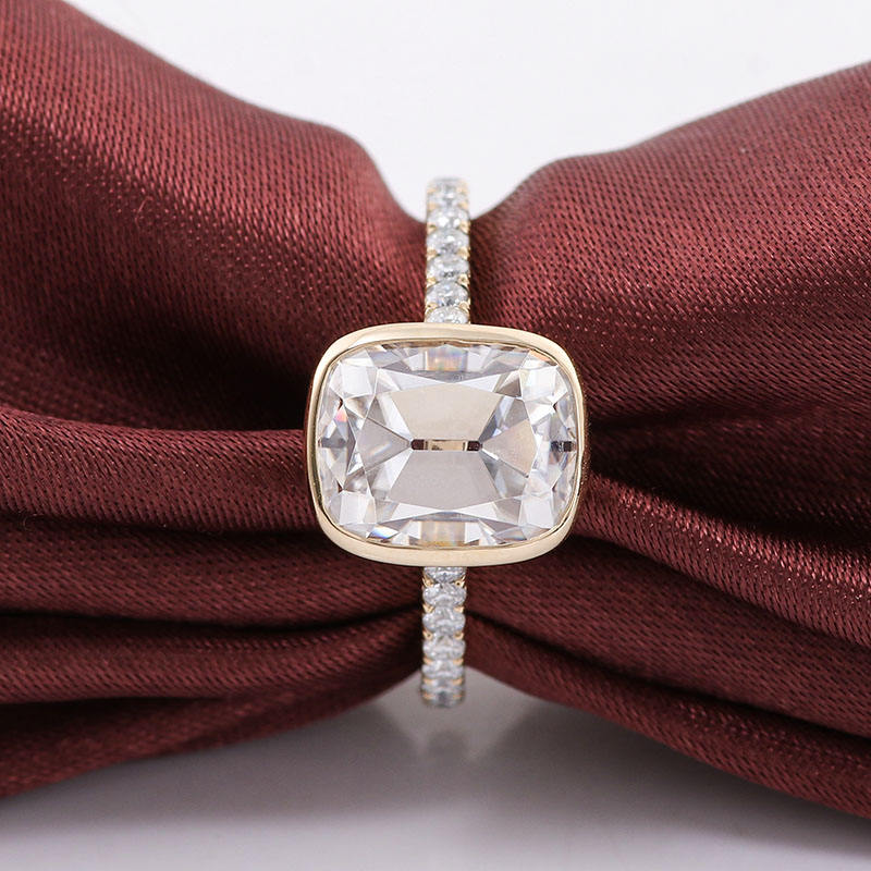 solitaire rings, gold rings, cushion cut engagement ring, gold rings for women, 14k gold rings, white gold rings, lab grown diamond rings, diamond rings for women, diamond rings, valentines gift for her, birthday gift for her, moissanite rings