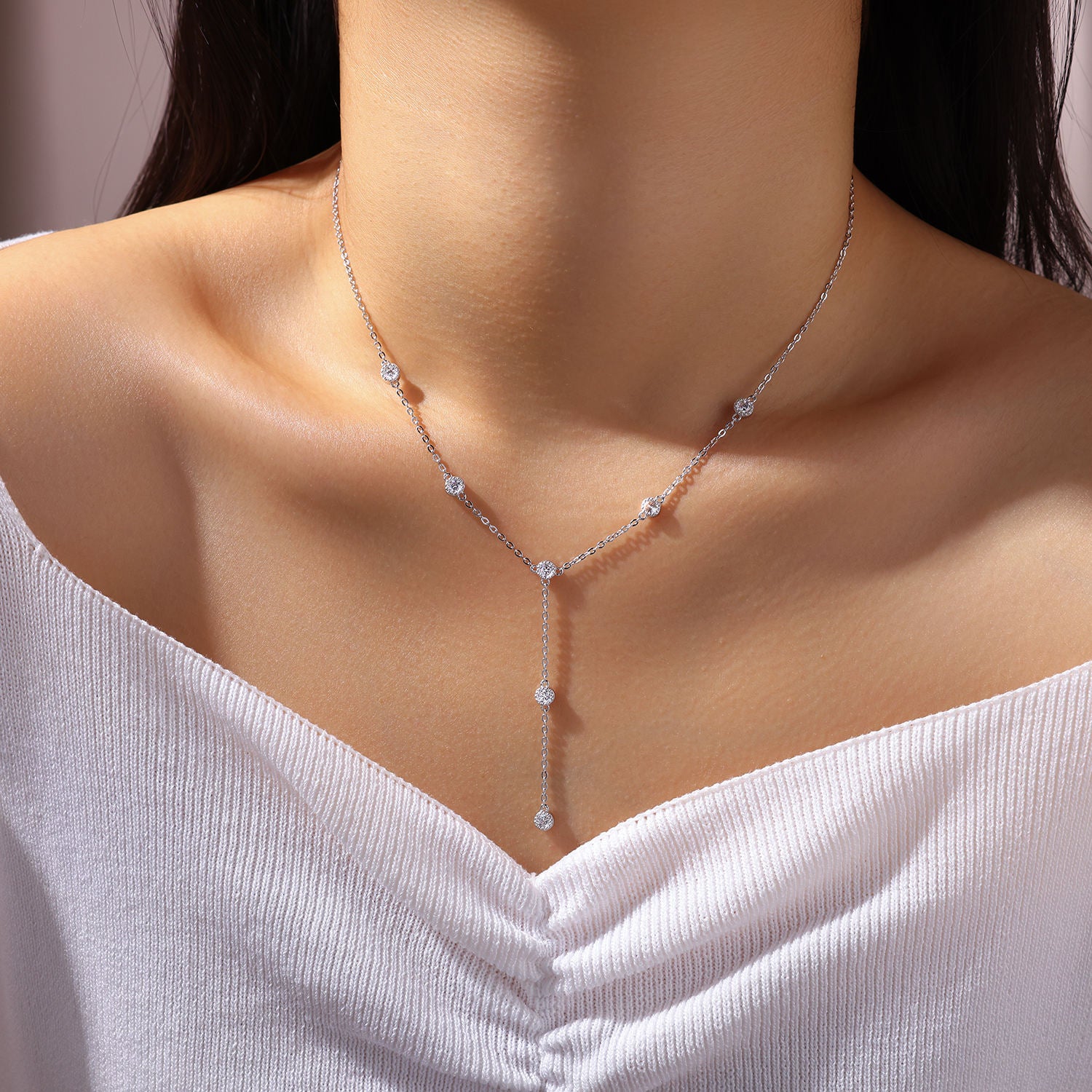 y necklace, moissanite pendant, pendant necklace, gold pendant necklace, silver pendant necklace, diamond pendant, custom moissanite pendant, gold necklace, gold necklace women, white gold necklace, 14k gold necklace, valentines gift for her, birthday gift for her