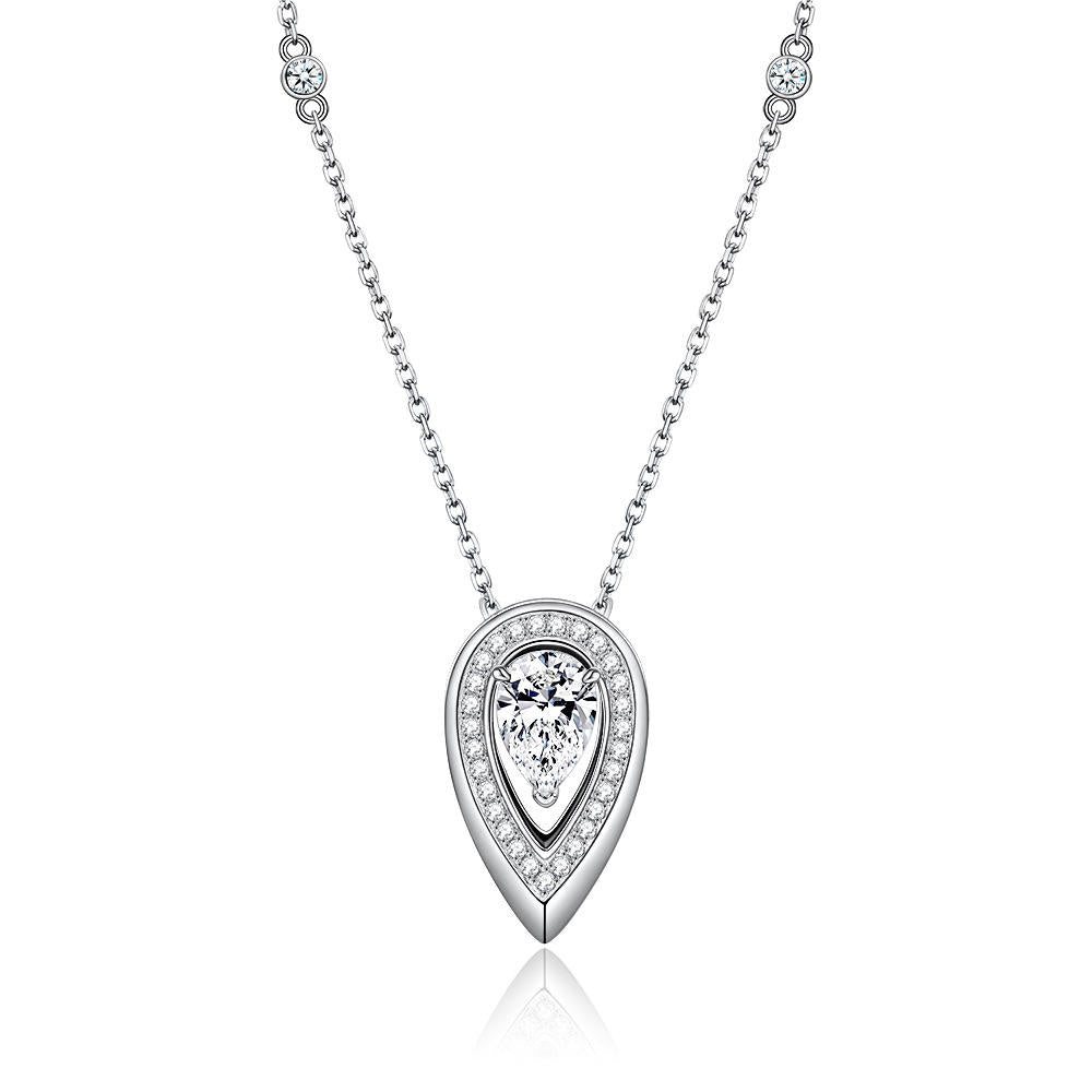 moissanite pendant, pendant necklace, gold pendant necklace, silver pendant necklace, diamond pendant, custom moissanite pendant, gold necklace, gold necklace women, white gold necklace, 14k gold necklace, valentines gift for her, birthday gift for her