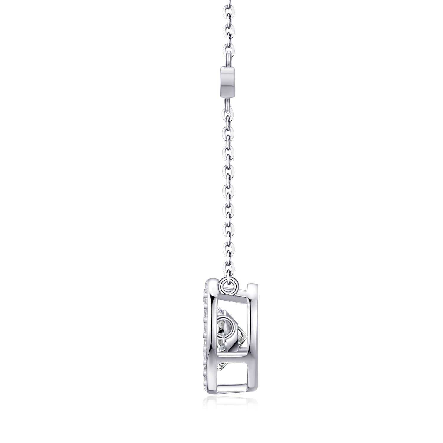 moissanite pendant, pendant necklace, gold pendant necklace, silver pendant necklace, diamond pendant, custom moissanite pendant, gold necklace, gold necklace women, white gold necklace, 14k gold necklace, valentines gift for her, birthday gift for her