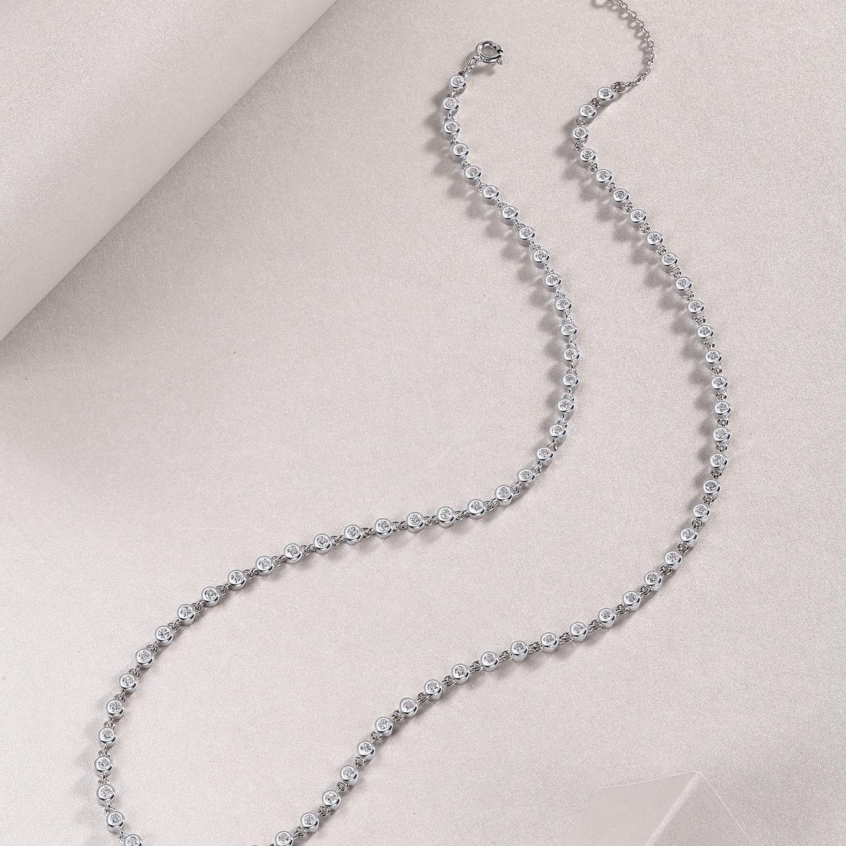 diamond station necklace, station necklace, tennis necklace, diamond tennis necklace, tennis necklace diamond, lab grown tennis necklace, tennis necklace womens, lab grown diamond tennis necklace, moissanite tennis necklace, lab diamond tennis necklace, old necklace, gold necklace women, white gold necklace, 14k gold necklace, valentines gift for her, birthday gift for her