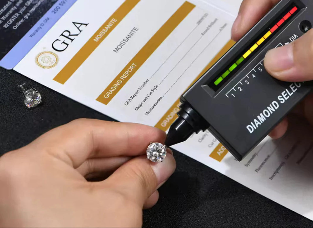 Certified Moissanites - Diamond Tester Approved