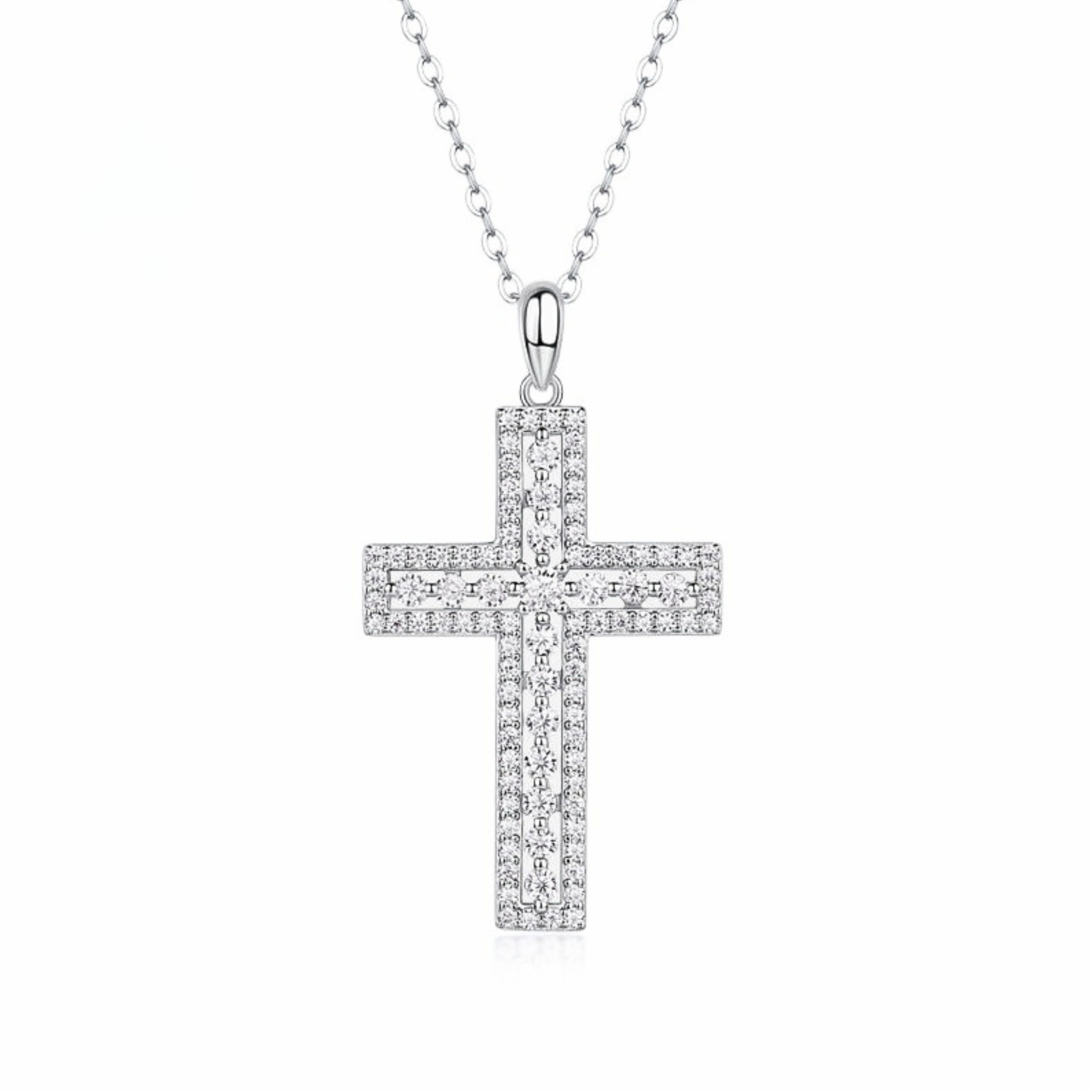 cross pendant, diamond cross pendant, cross pendant necklace, silver pendant necklace, diamond pendant, custom moissanite pendant, gold necklace, gold necklace women, white gold necklace, 14k gold necklace, valentines gift for her, birthday gift for her