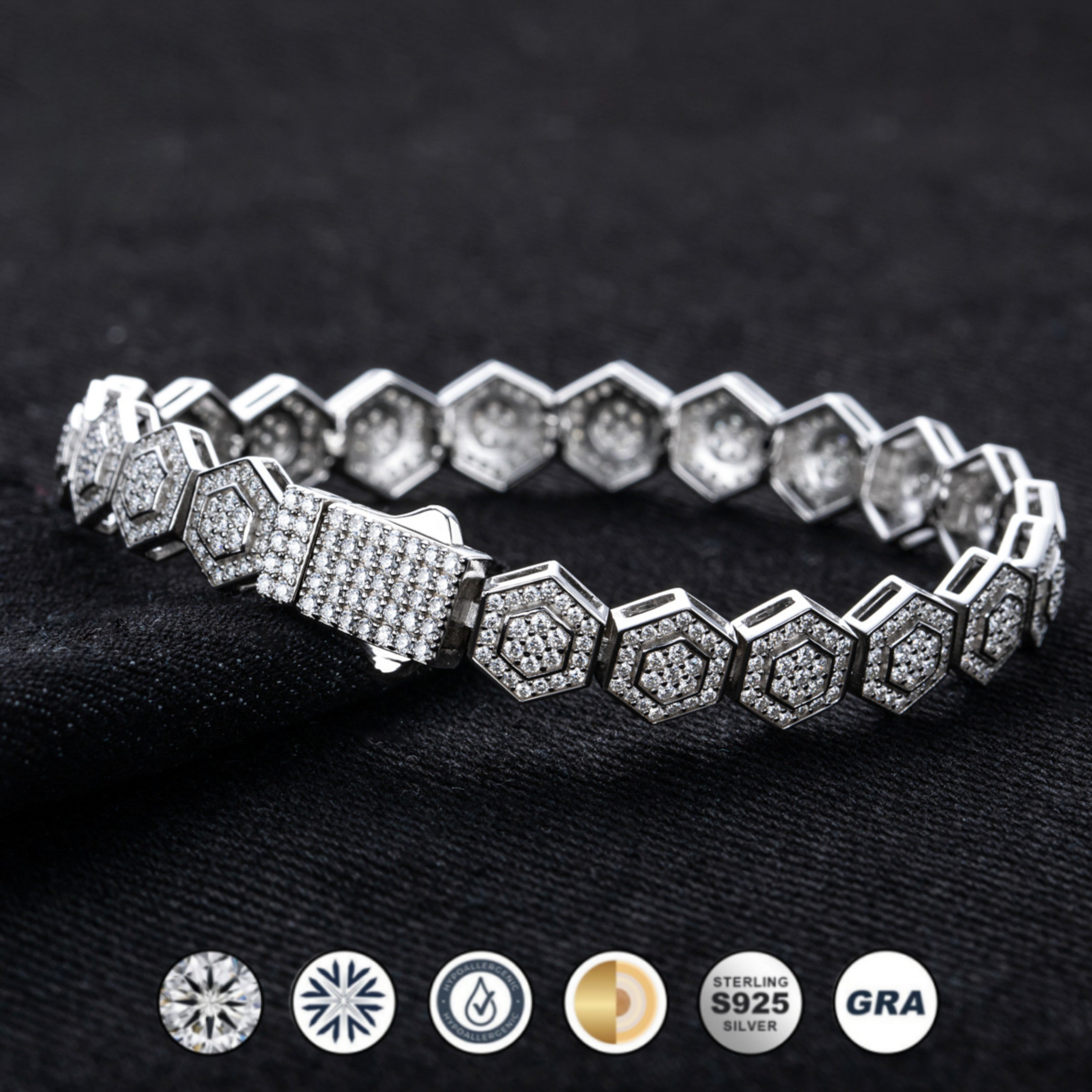 cluster bracelet, bracelet, diamond bracelet, diamond bracelet women, lab grown diamond bracelet, gold bracelet, white gold bracelet, silver bracelet, van cleef bracelet, tennis bracelet, cartier bracelet, givenchy flex bracelet, hermes bracelet, valentines gift for her, birthday gift for her