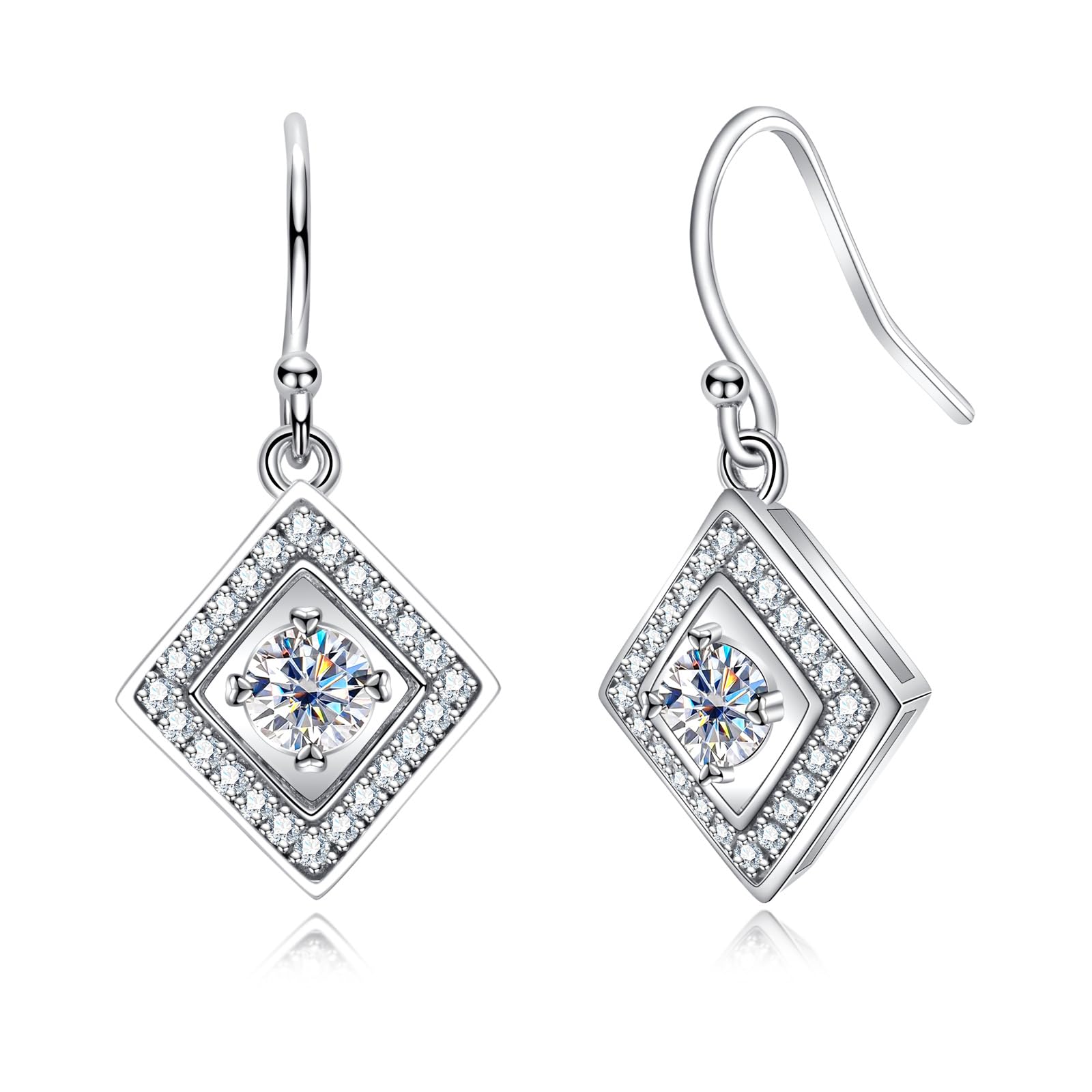 drop earrings, diamond drop earrings, gold drop earrings, silver drop earrings, diamond earrings, diamond earrings for women, lab grown diamond earrings, real diamond earrings, lab created diamond earrings, valentines gift for her, birthday gift for her