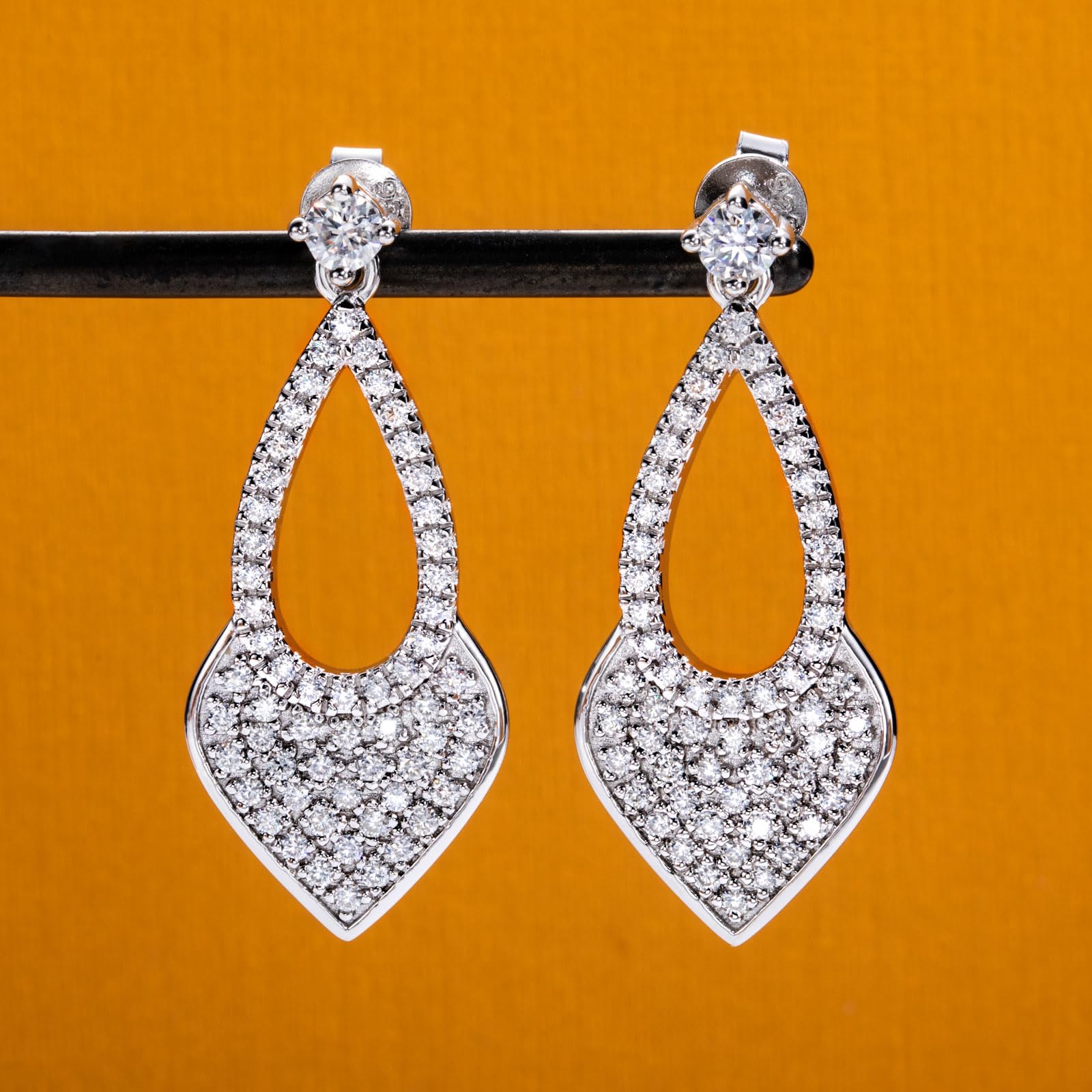 dangle earrings, gold dangle earrings, silver dangle earrings, drop earrings, diamond drop earrings, gold drop earrings, silver drop earrings, diamond earrings, diamond earrings for women, lab grown diamond earrings, gold earrings, valentines gift for her, birthday gift for her, anniversary gift for her