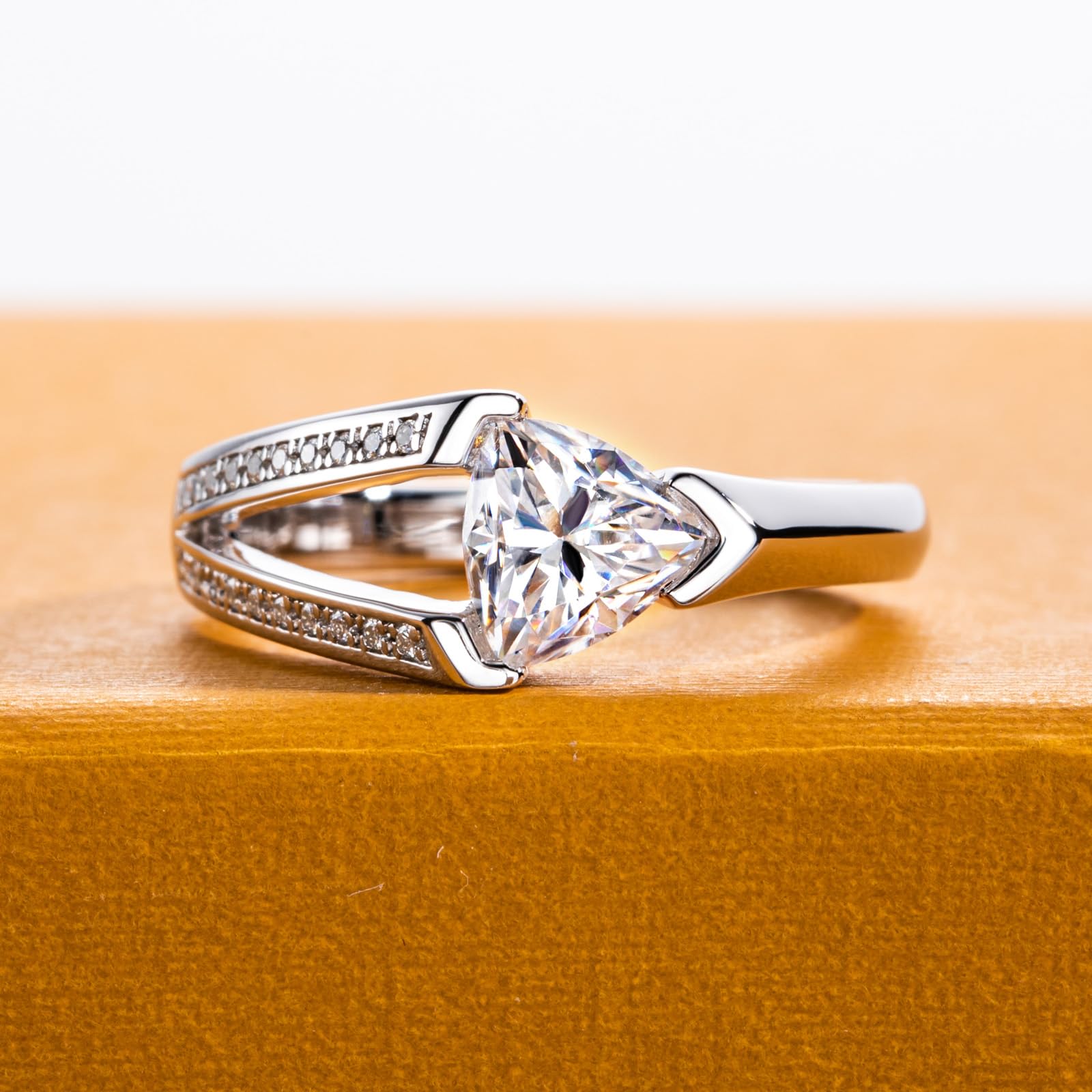 trillion cut diamond ring, unique engagement ring, solitaire rings, halo rings, gold rings, engagement rings, engagement rings for women, moissanite engagement rings, gold rings for women, 14k gold rings, white gold rings, lab grown diamond rings, diamond rings for women, diamond rings, valentines gift for her, birthday gift for her, moissanite rings, 925 silver rings