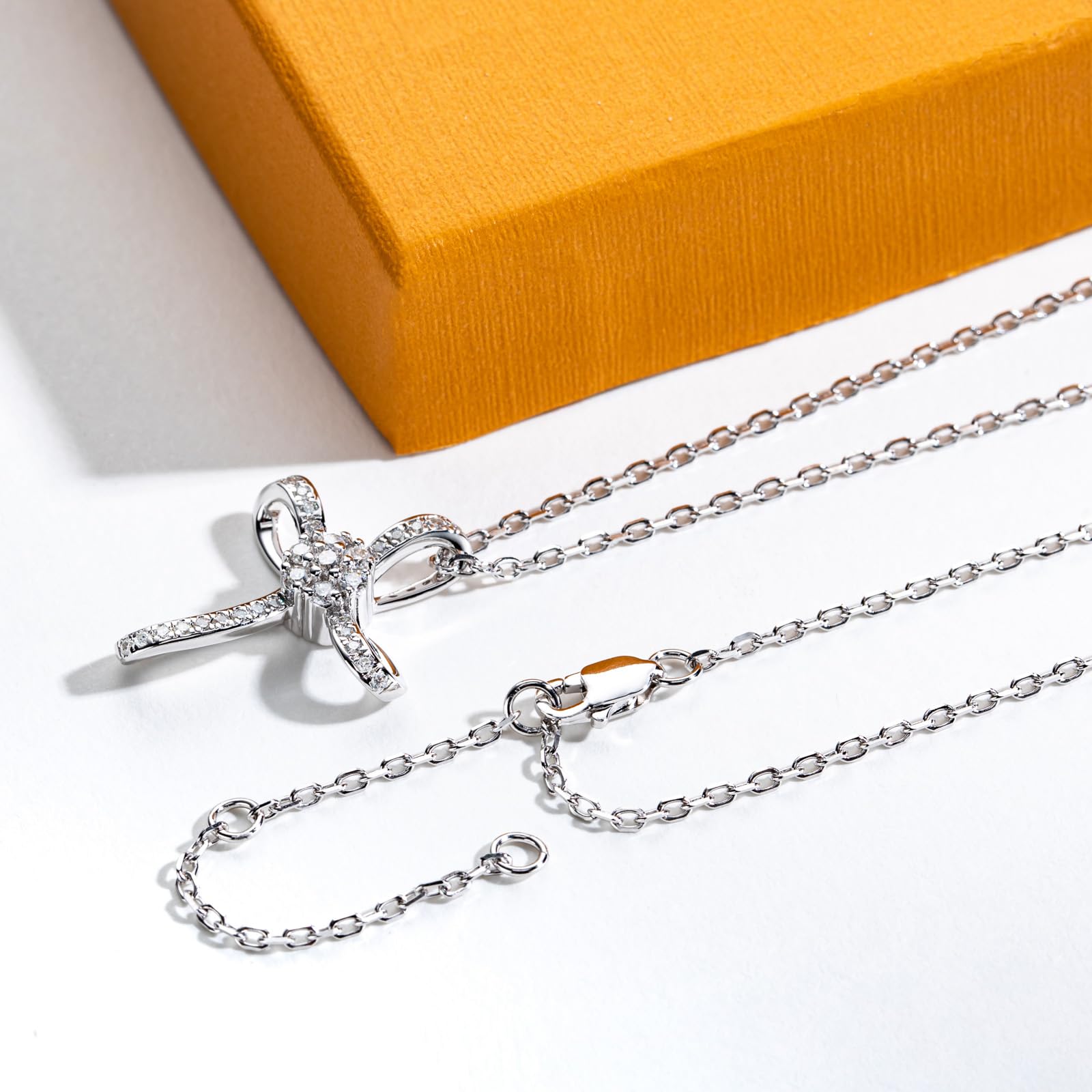 diamond cross necklace, sterling silver cross pendant, white gold cross necklace, religious jewelry women, christian cross necklace, pave diamond cross pendant, elegant faith necklace, moissanite cross jewelry, dainty cross necklace, luxury silver necklace, gift for her jewelry, minimalist religious necklace