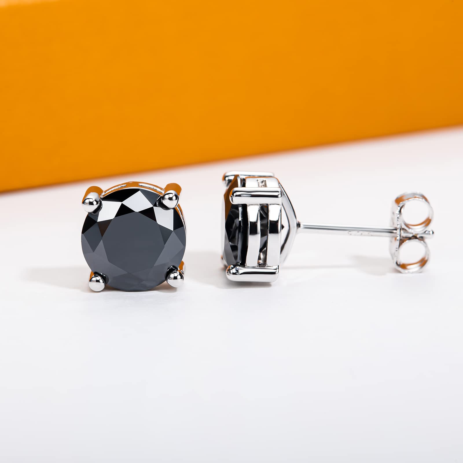 studs, stud earrings, diamond studs, moissanite earrings, diamond earrings, gold earrings, diamond stud earrings, silver earrings, sterling silver earrings, silver earrings for women, valentines gift for her, birthday gift for her