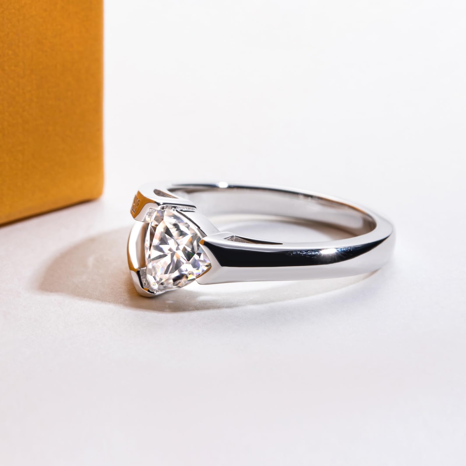 trillion cut diamond ring, unique engagement ring, solitaire rings, halo rings, gold rings, engagement rings, engagement rings for women, moissanite engagement rings, gold rings for women, 14k gold rings, white gold rings, lab grown diamond rings, diamond rings for women, diamond rings, valentines gift for her, birthday gift for her, moissanite rings, 925 silver rings
