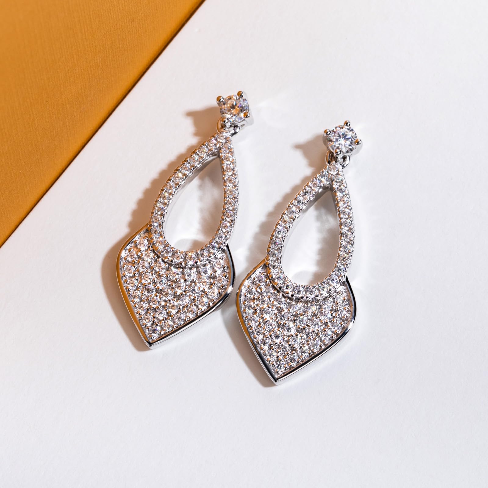 dangle earrings, gold dangle earrings, silver dangle earrings, drop earrings, diamond drop earrings, gold drop earrings, silver drop earrings, diamond earrings, diamond earrings for women, lab grown diamond earrings, gold earrings, valentines gift for her, birthday gift for her, anniversary gift for her