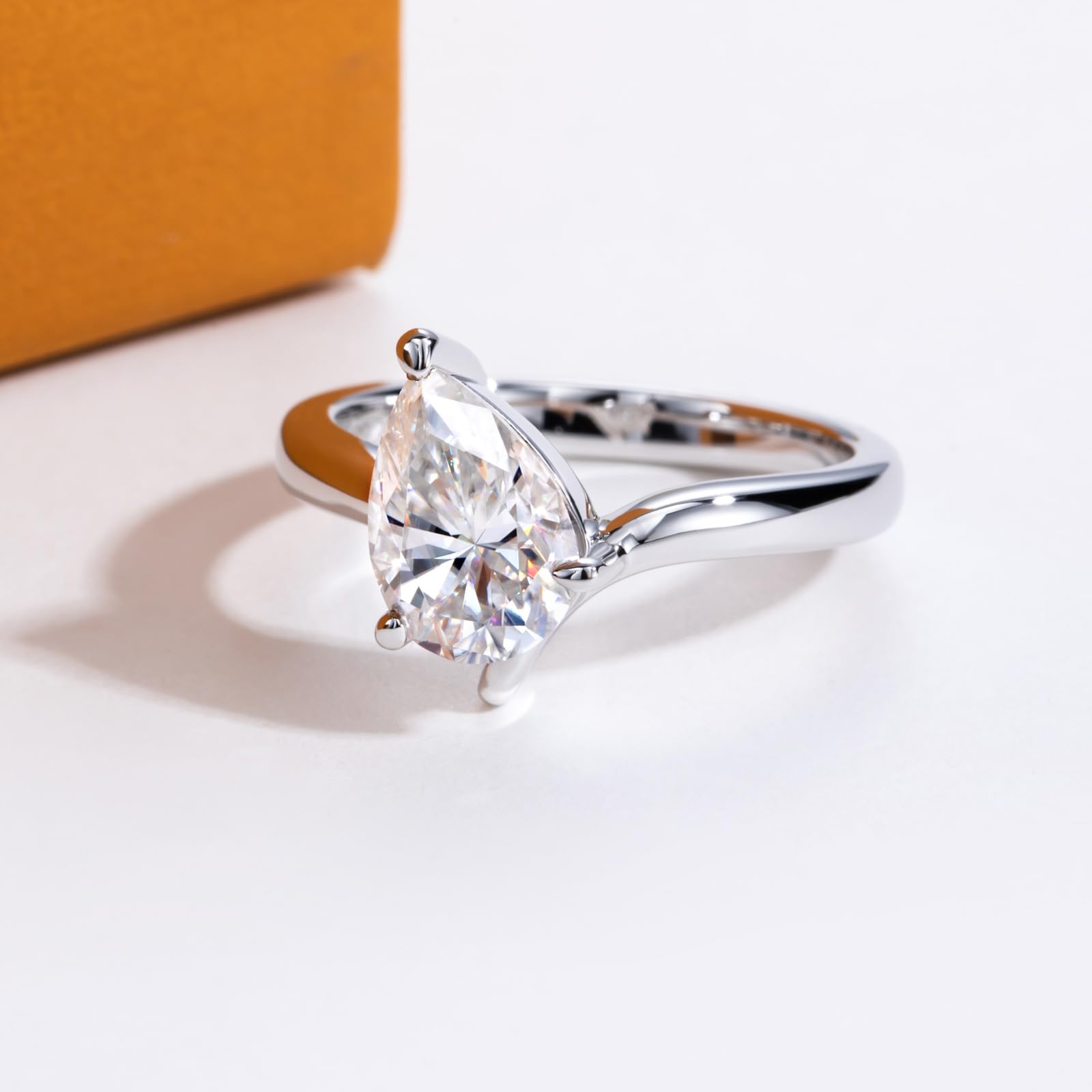 pear cut diamond ring, pear cut engagement ring, solitaire rings, halo rings, gold rings, engagement rings, engagement rings for women, moissanite engagement rings, gold rings for women, 14k gold rings, white gold rings, lab grown diamond rings, diamond rings for women, diamond rings, valentines gift for her, birthday gift for her, moissanite rings, 925 silver rings