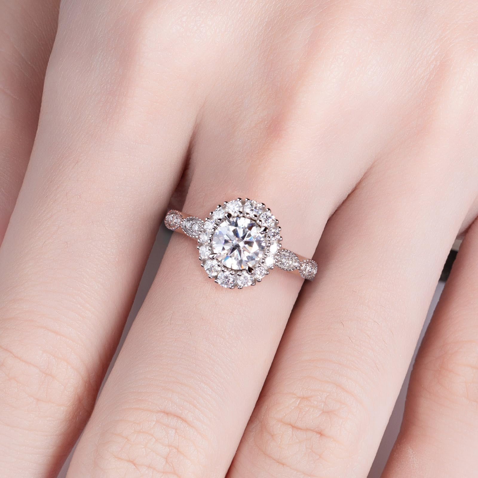 round cut diamond ring, solitaire rings, halo rings, gold rings, emerald cut engagement ring, gold rings for women, 14k gold rings, white gold rings, lab grown diamond rings, diamond rings for women, diamond rings, valentines gift for her, birthday gift for her, moissanite rings, 925 silver rings