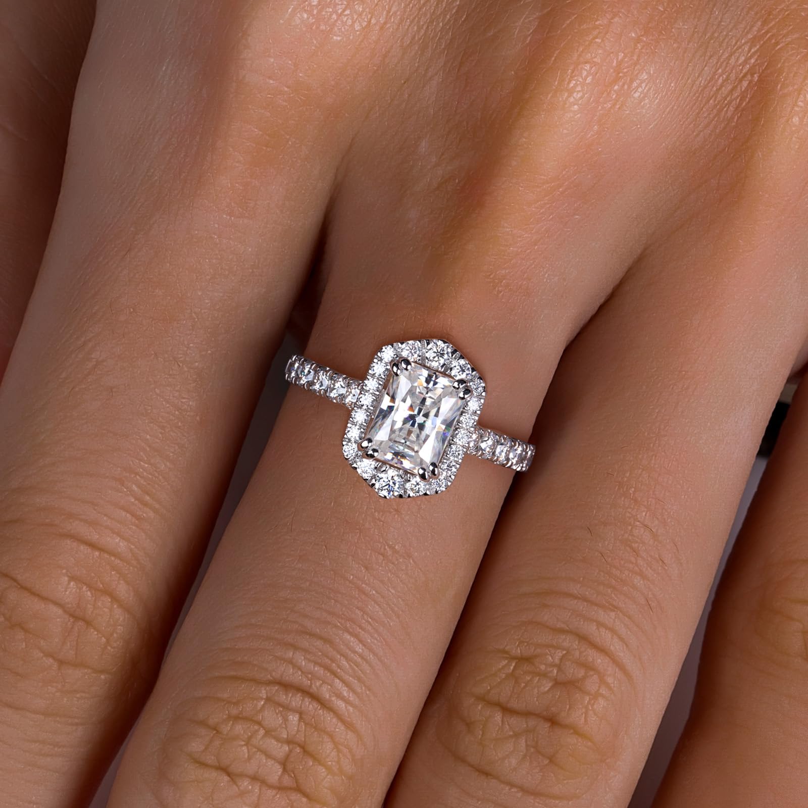 radiant cut diamond ring, solitaire rings, halo rings, gold rings, emerald cut engagement ring, gold rings for women, 14k gold rings, white gold rings, lab grown diamond rings, diamond rings for women, diamond rings, valentines gift for her, birthday gift for her, moissanite rings, 925 silver rings