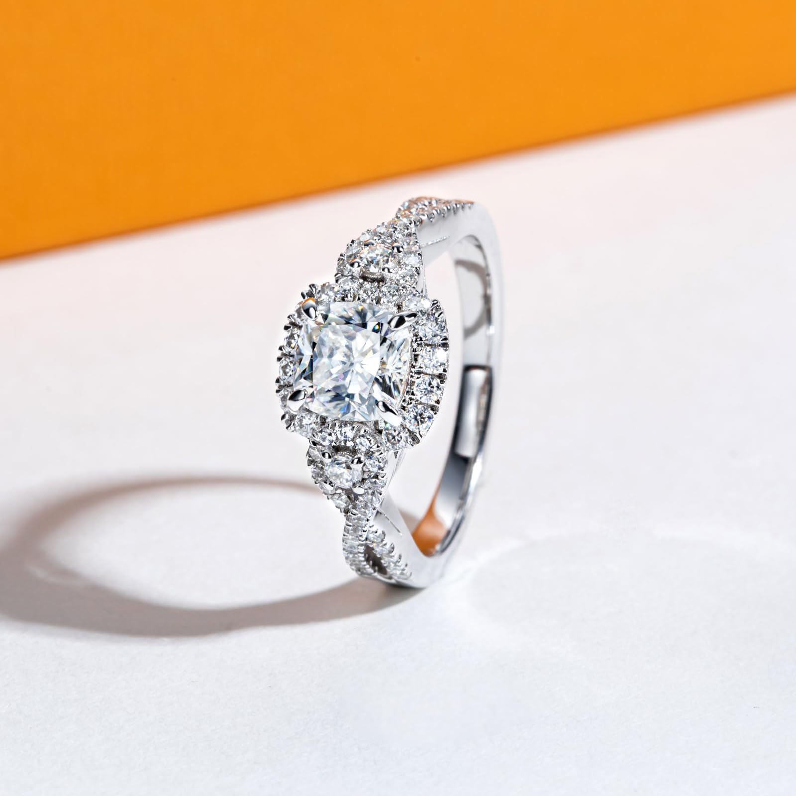 cushion cut diamond ring, unique engagement ring, solitaire rings, halo rings, gold rings, engagement rings, engagement rings for women, moissanite engagement rings, gold rings for women, 14k gold rings, white gold rings, lab grown diamond rings, diamond rings for women, diamond rings, valentines gift for her, birthday gift for her, moissanite rings, 925 silver rings