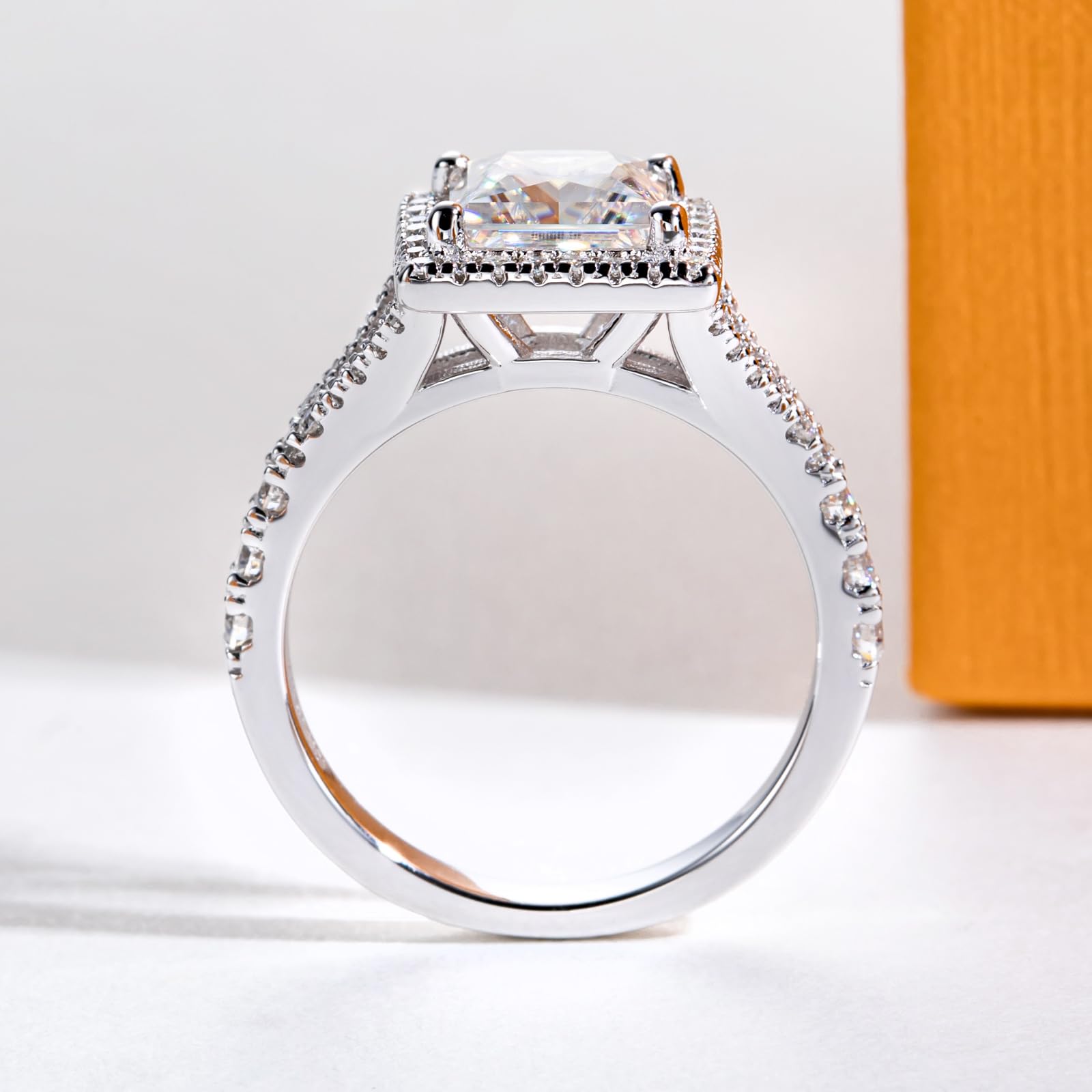 princess cut diamond ring, solitaire rings, halo rings, gold rings, princess cut engagement ring, gold rings for women, 14k gold rings, white gold rings, lab grown diamond rings, diamond rings for women, diamond rings, valentines gift for her, birthday gift for her, moissanite rings, 925 silver rings