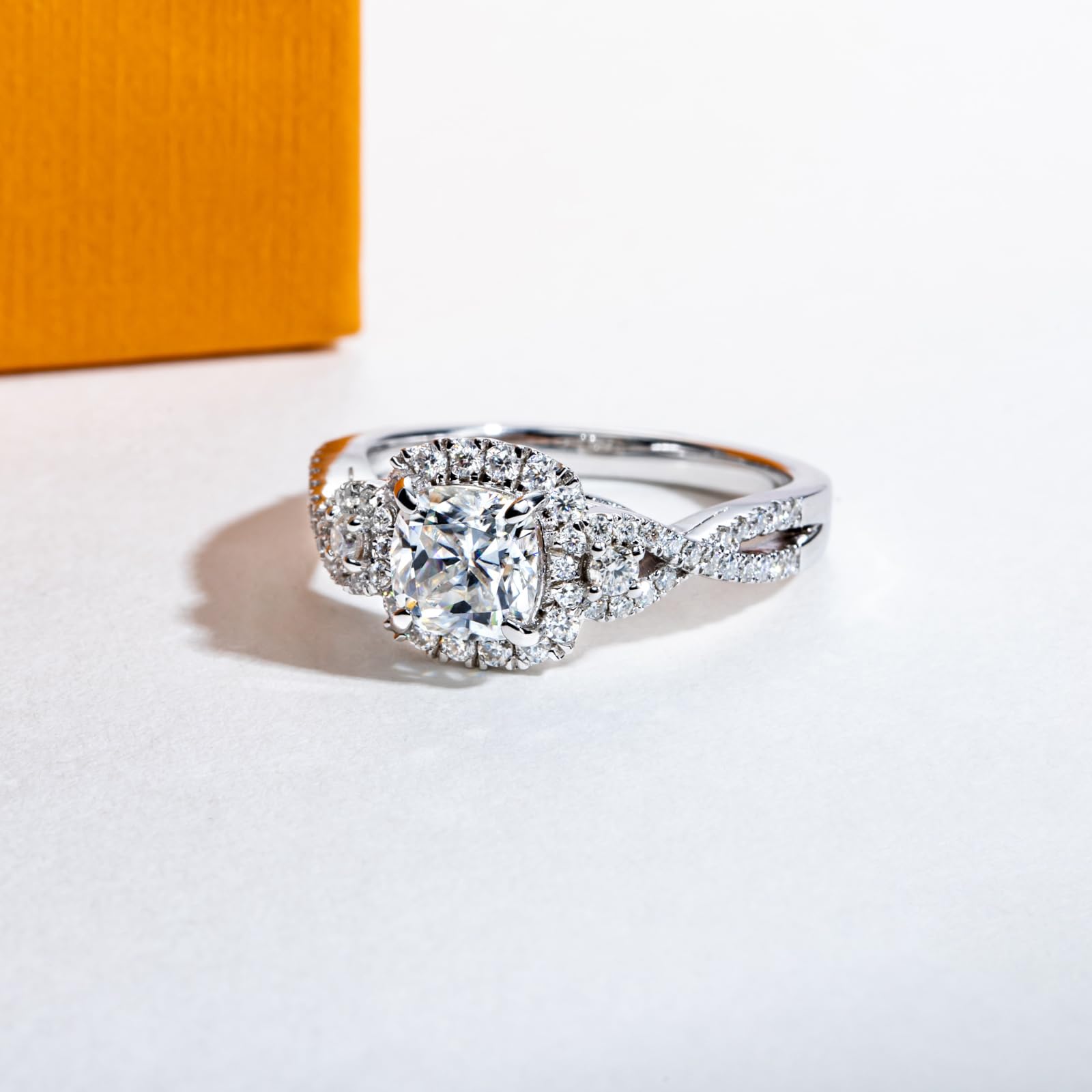 cushion cut diamond ring, unique engagement ring, solitaire rings, halo rings, gold rings, engagement rings, engagement rings for women, moissanite engagement rings, gold rings for women, 14k gold rings, white gold rings, lab grown diamond rings, diamond rings for women, diamond rings, valentines gift for her, birthday gift for her, moissanite rings, 925 silver rings