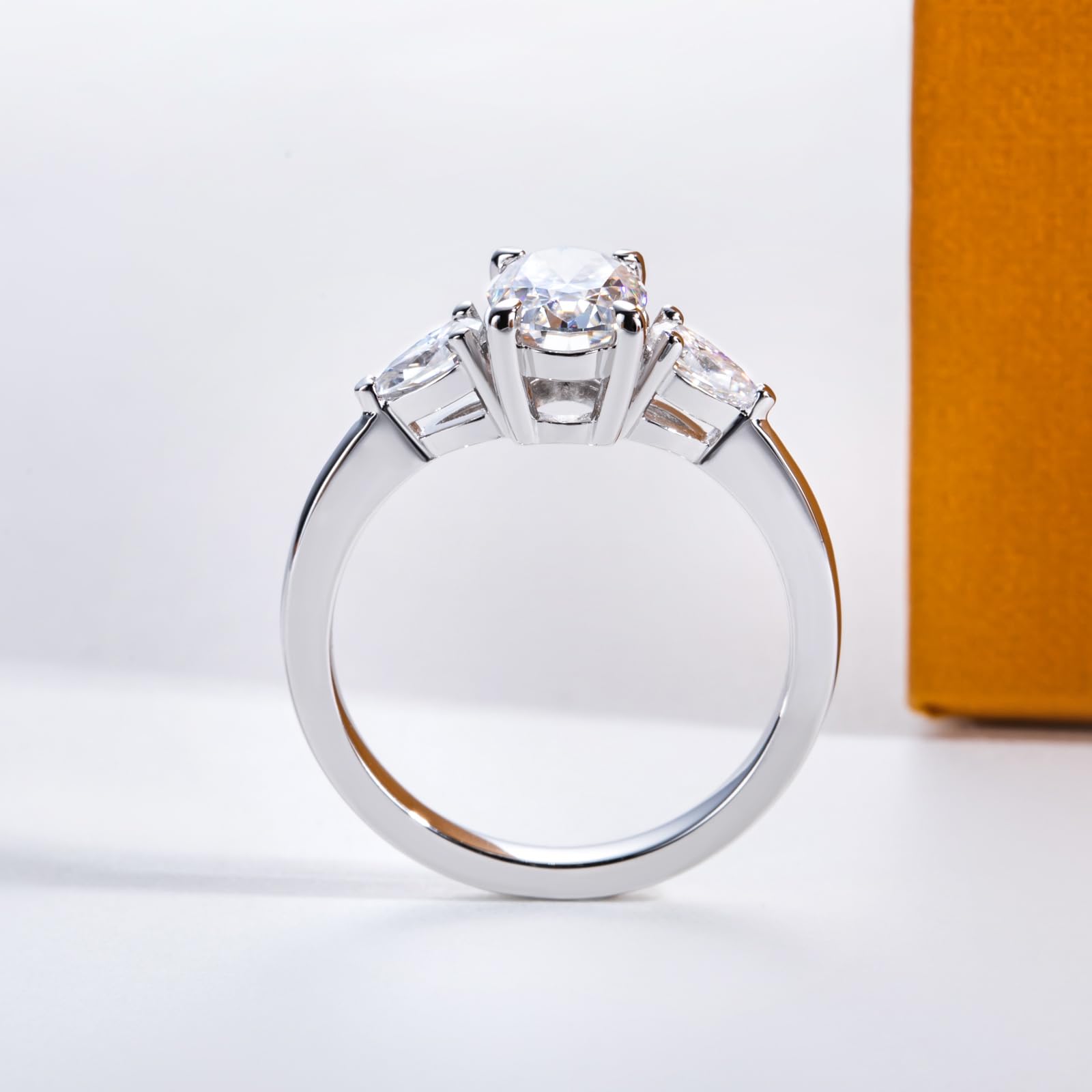 three stone rings, oval diamond ring, 1 carat oval diamond ring, gold ring, 14k gold ring, white gold ring, rings, promise rings for her, anniversary ring, silver rings, sterling silver rings, valentines gift for her, birthday gift for her, lab grown diamonds