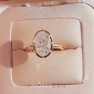 oval cut diamond ring, solitaire rings, halo rings, gold rings, oval cut engagement ring, gold rings for women, 14k gold rings, white gold rings, lab grown diamond rings, diamond rings for women, diamond rings, valentines gift for her, birthday gift for her, moissanite rings, 925 silver rings