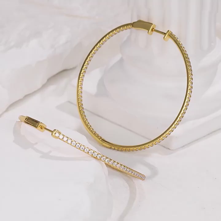earrings, huggie earrings, diamond earrings, gold earrings, hoop earrings, gold huggie earrings, lab grown diamond earrings, real diamond earrings, lab created diamond earrings, valentines gift for her, birthday gift for her